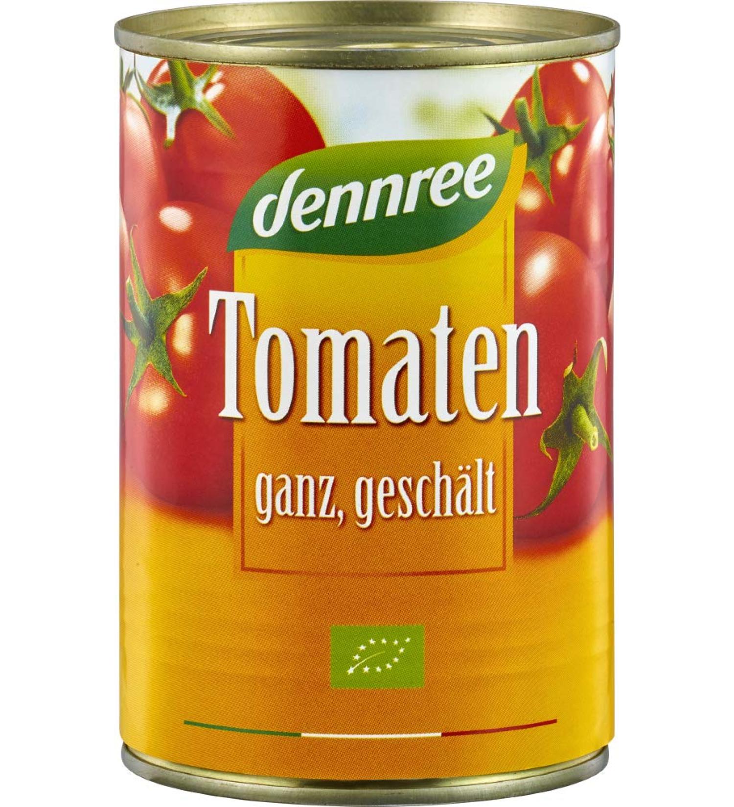 dennree dennree Fully Peeled Organic Tomatoes (1 x 400g)
