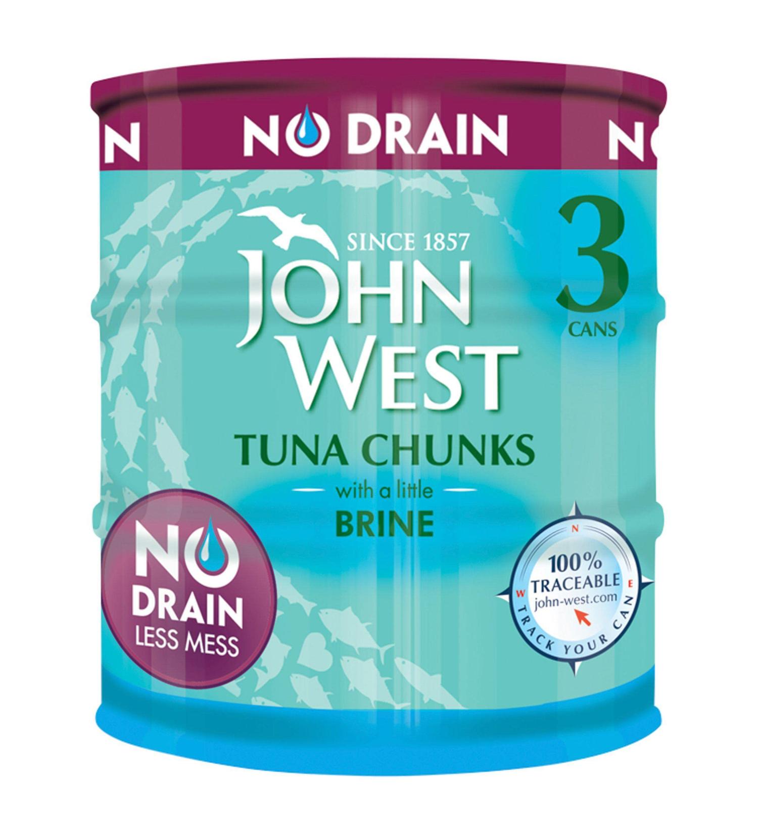 John West Tuna Chunks with a Little Brine 3 x 110g