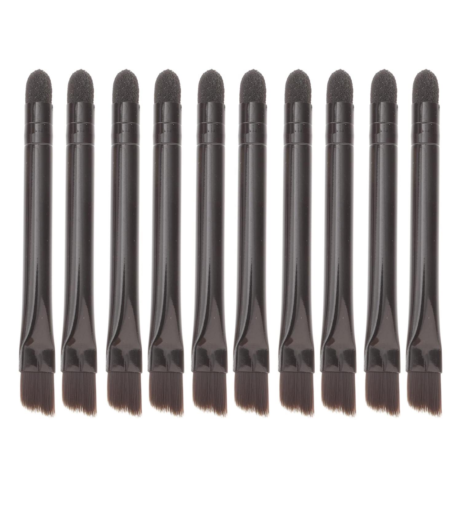 KALLORY 10 Pcs Eye Shadow Brush Makeup Applicator Eye Defining Brush Sponge Makeup Brush The Face Miss Blush 5.8X0.7X0.5CM Black - Buy Online on GoSupps.com