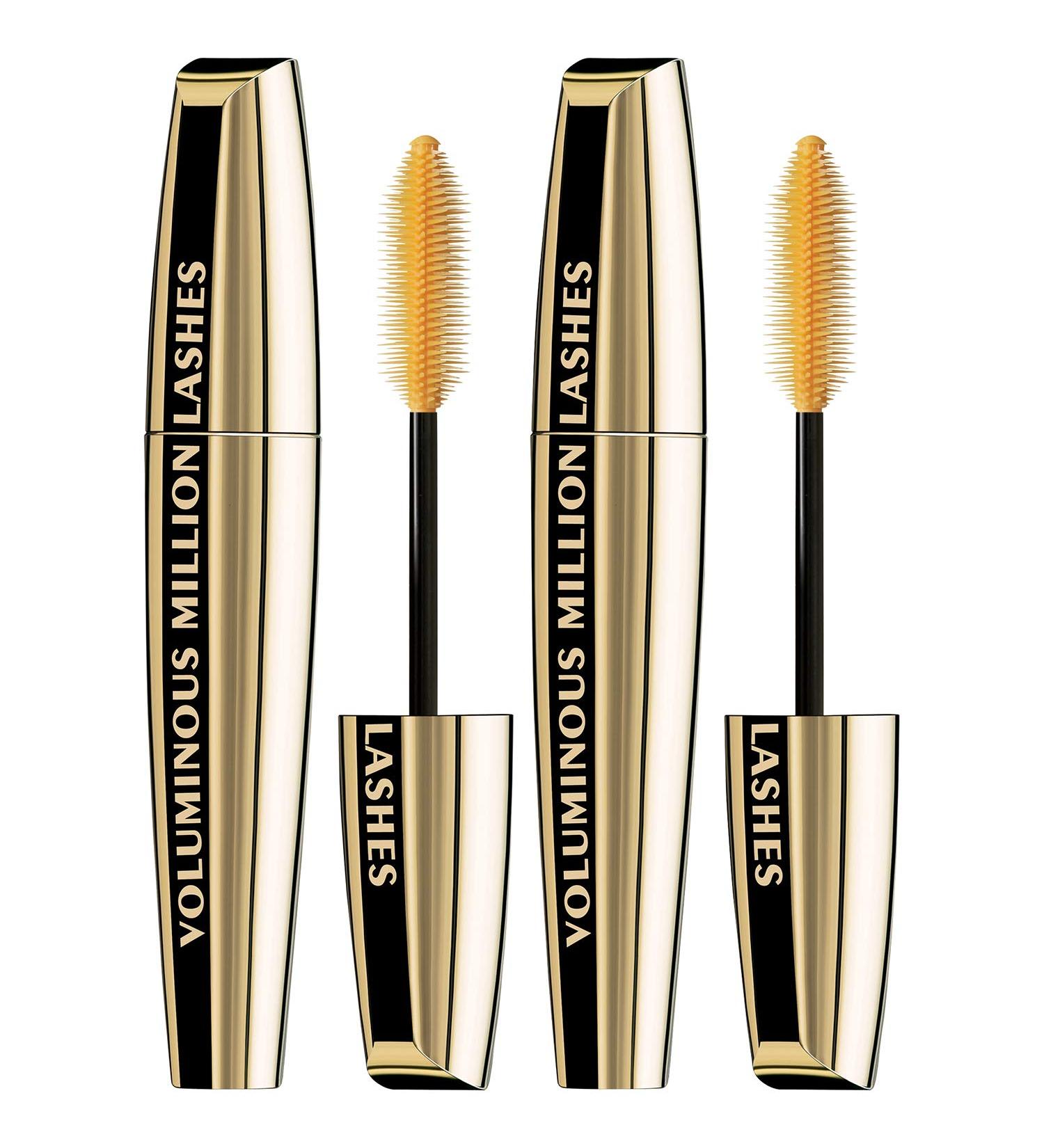 L'Oreal Paris Voluminous Million Lashes Mascara - 2 Count Blackest Black - Buy Online on GoSupps.com