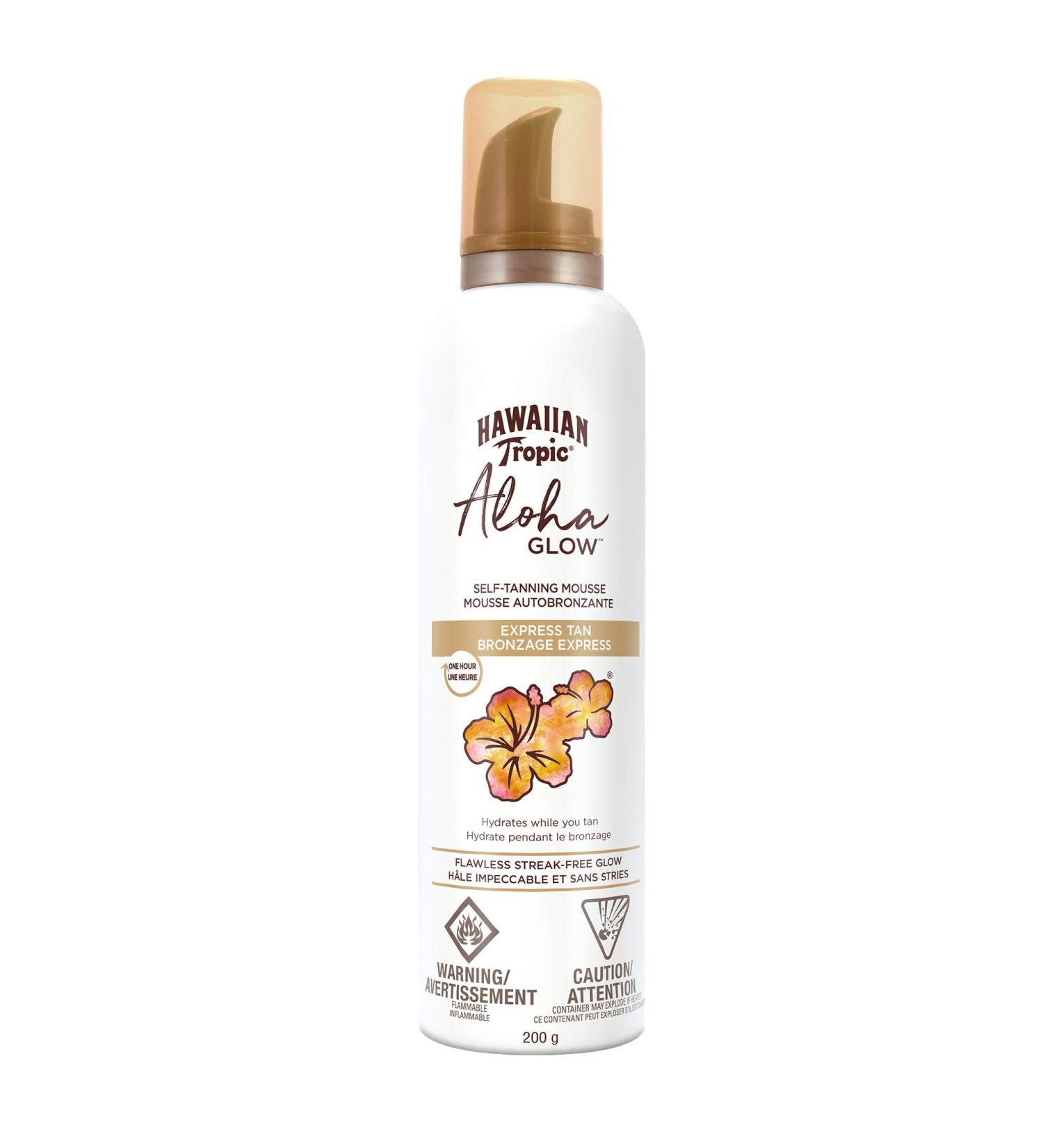 Hawaiian Tropic Aloha Glow Self-Tanning Mousse Express Tan Sunless Tanning Foam 1 Hour Express Tan 200g. - Buy Online on GoSupps.com