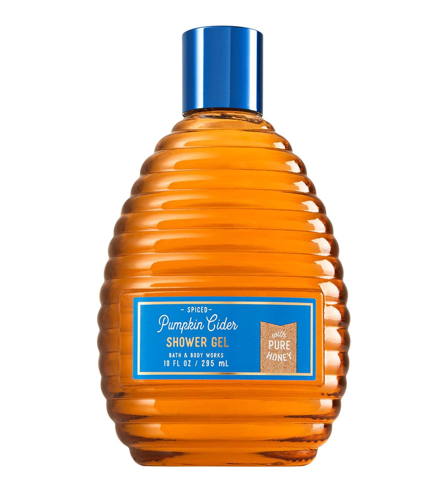 Bath and Body Works Spiced Pumpkin Cider Shower Gel 10 Ounce Honey Comb Bottle