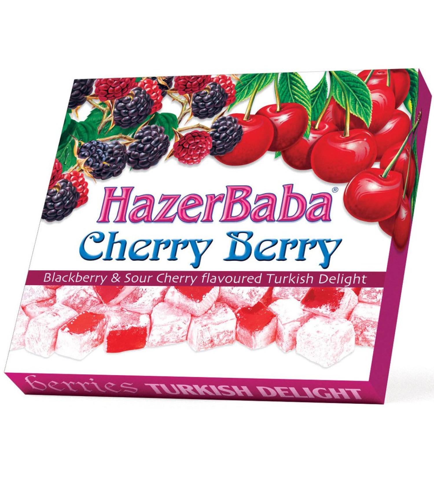 Hazer Baba Cherry Berry Turkish Delight 250g - Authentic Turkish Delight with Cherry Berry flavors - Buy Online on GoSupps.com