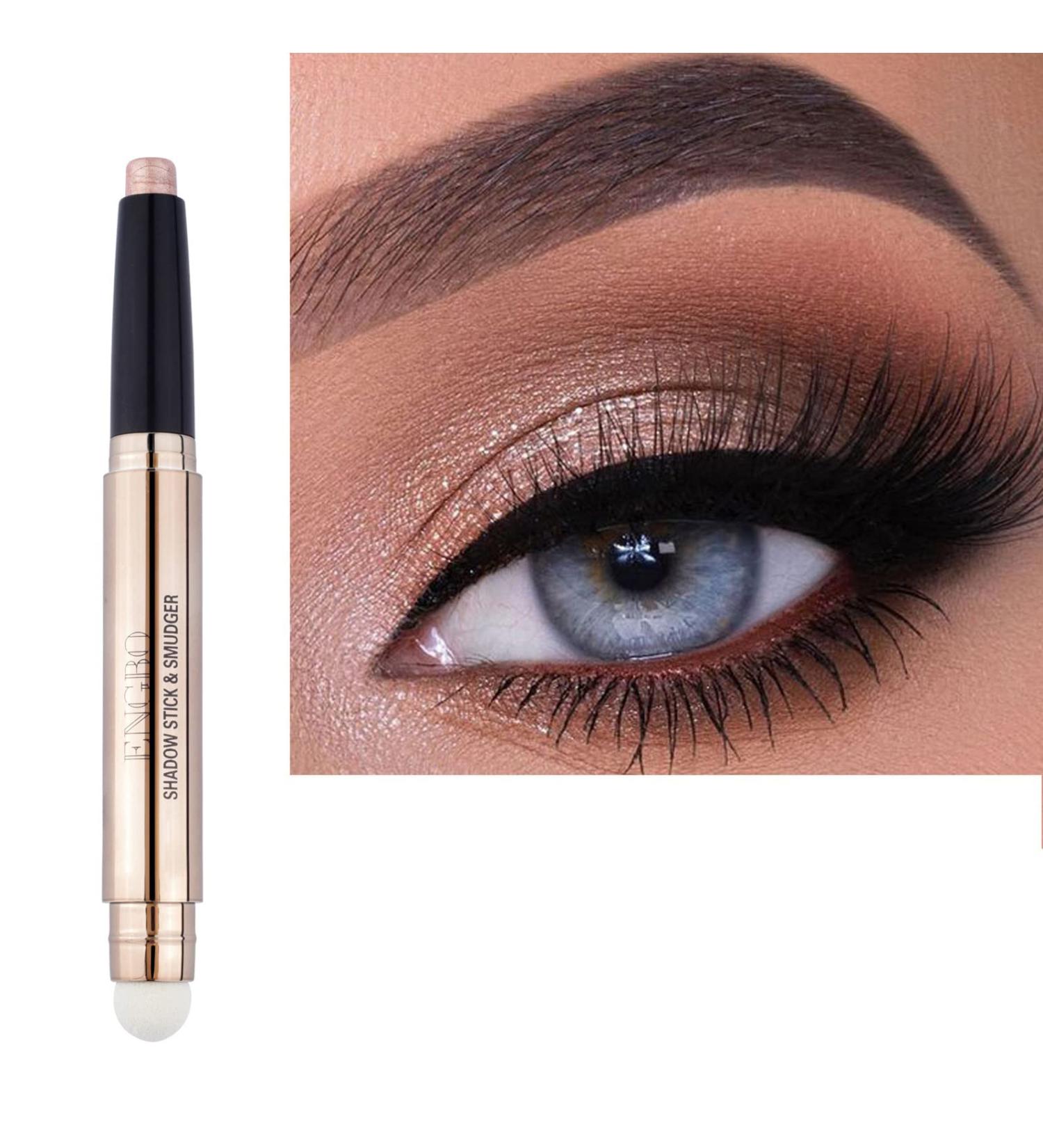 Lucoss Double-Sided Eyeshadow Pencil | Highlighter & Lid Shadow Stick | Shimmer & Matte Eyeliner for Girls & Women | Perfect Gift (A3) - Buy Online on GoSupps.com
