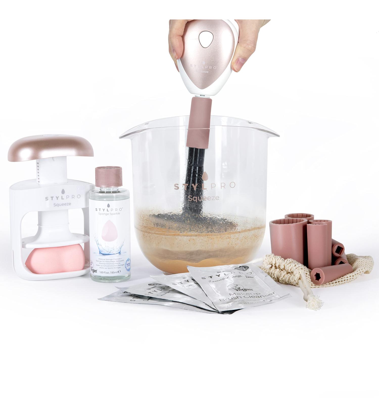 STYLPRO 2in1 Makeup Brush & Sponge Cleaner and Dryer Machine - Set of 2 - Buy Online on GoSupps.com