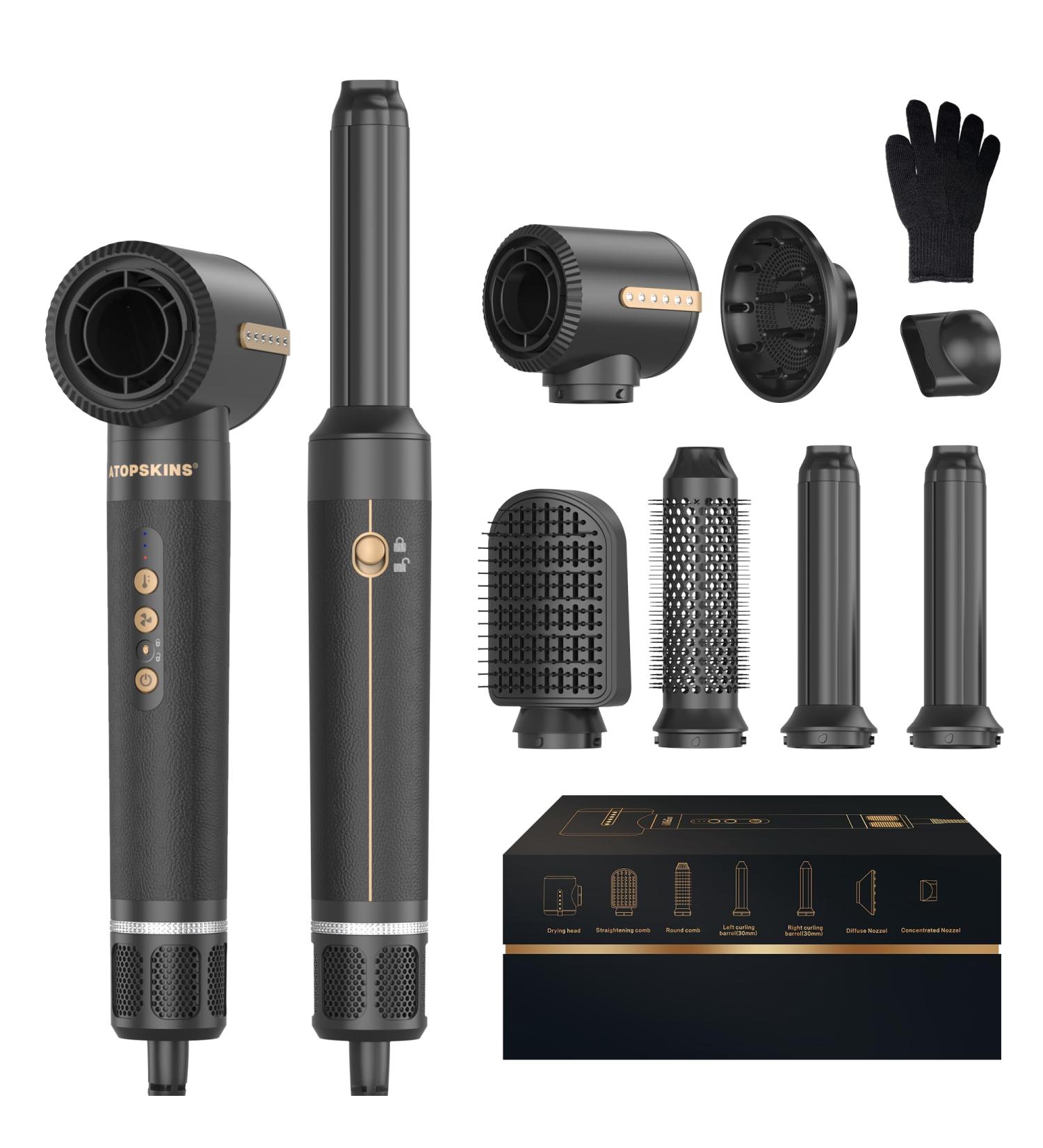 Buy 7-in-1 Air Styler & Hair Dryer Brush Set - 11000 RPM Ionic Hair Dryer for Curls & Straightening | International Shipping - Buy Online on GoSupps.com