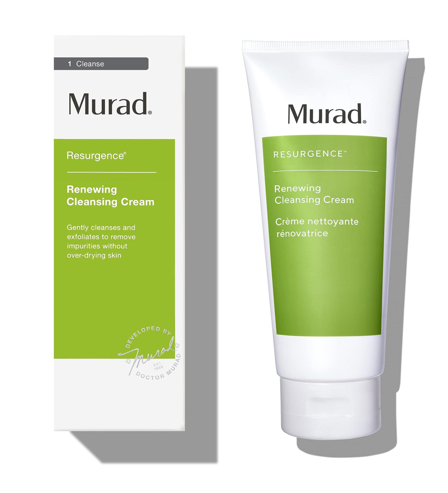 Murad Resurgence Renewing Cleansing Cream - Anti-Aging Hydrating Daily Face Wash 6.75 Fl Oz - Buy Online on GoSupps.com
