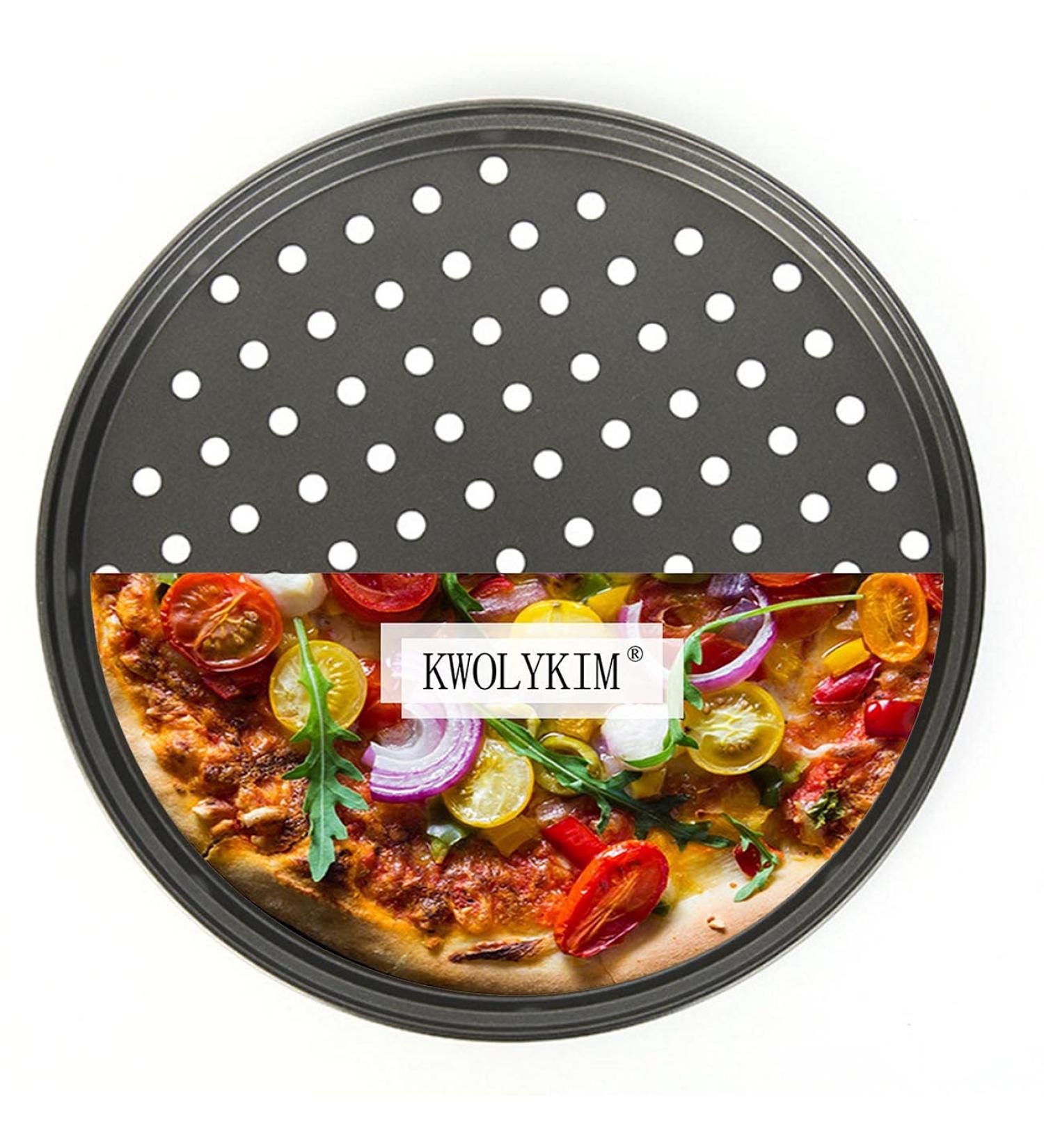 Enenfeifei 12 Inch Pizza Pan with Holes - Non-Stick Bakeware for Perfect Crispy Crusts - Dishwasher Safe (1 Pack) - Buy Online on GoSupps.com