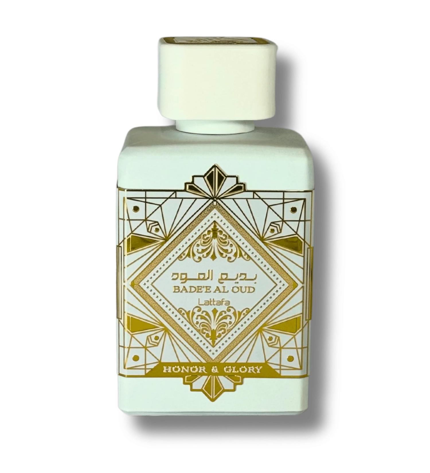Lattafa Bade'e Al Oud Honor & Glory for Unisex Eau de Parfum Spray 3.4 Ounce / 100 Ml Oriental Spicy Fruity Vanilla Amber Wood - Buy Online on GoSupps.com