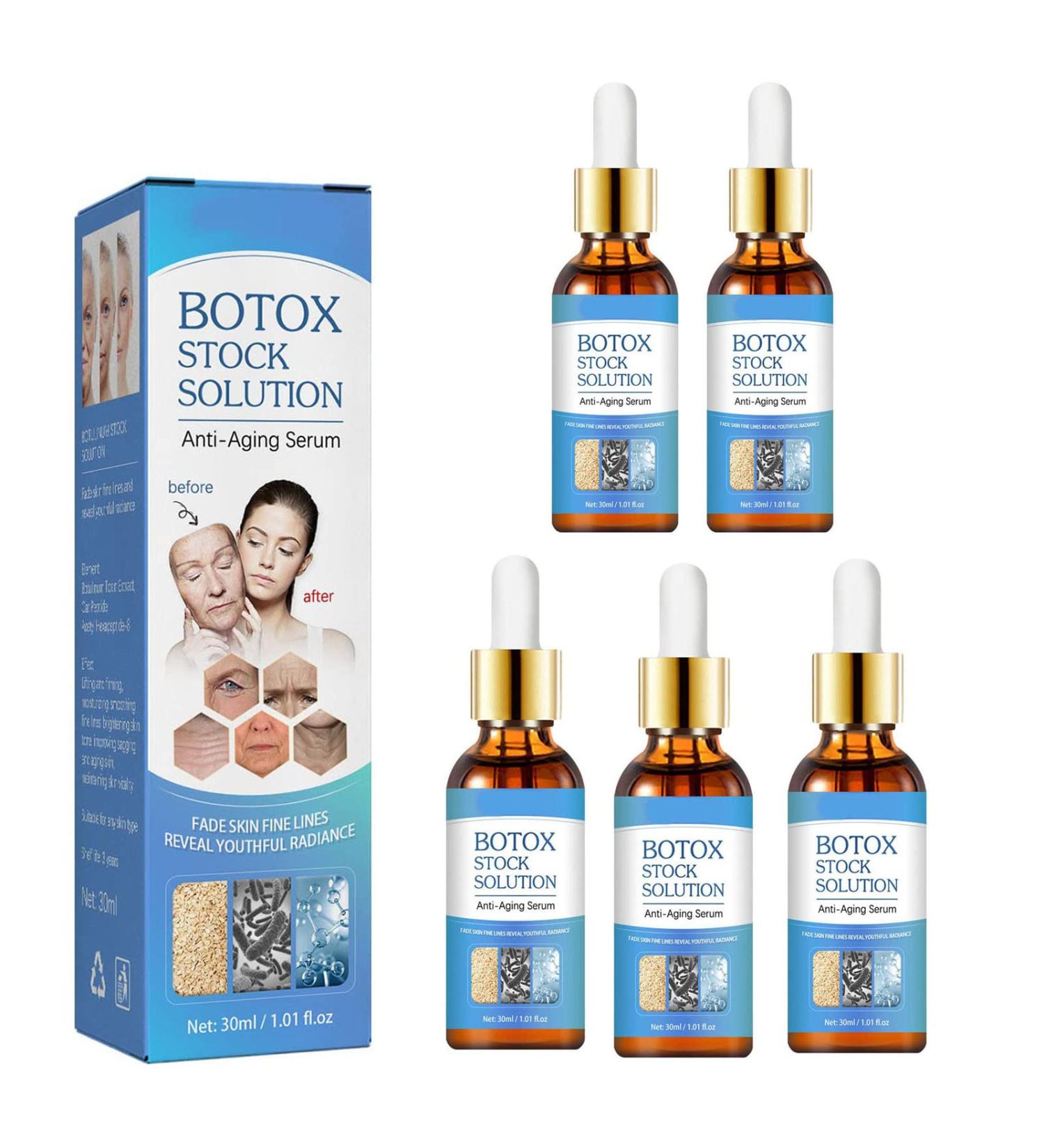 2023 New Botox Stock Solution Face Serum for Anti-aging - 5Pcs - Buy Online on GoSupps.com
