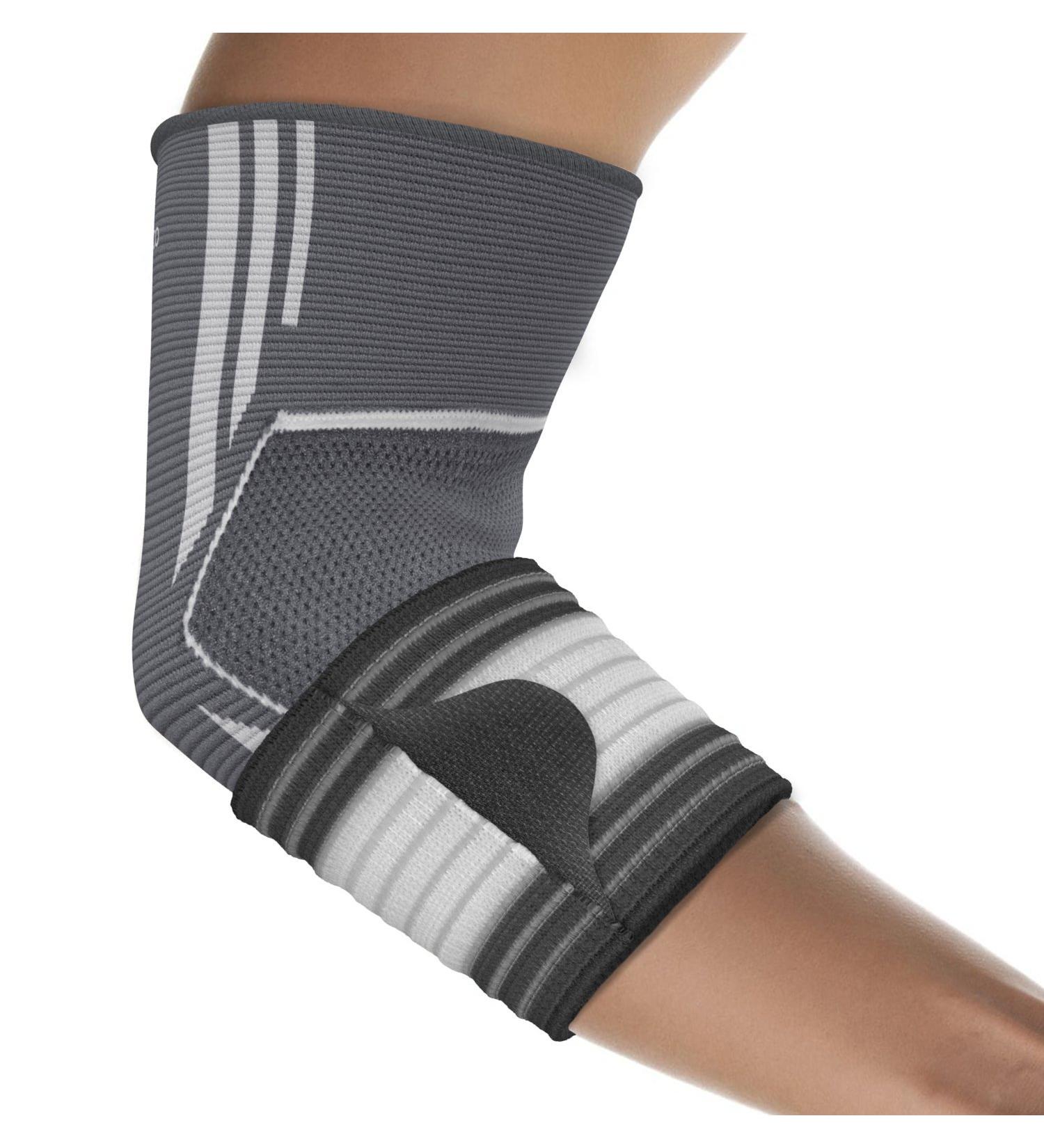 Bonmedico Elbow Bandage - Tennis Arm Support for Pain Relief | Unisex Elbow Saver for Joint & Muscle Comfort (Right/Left) - Buy Online on GoSupps.com