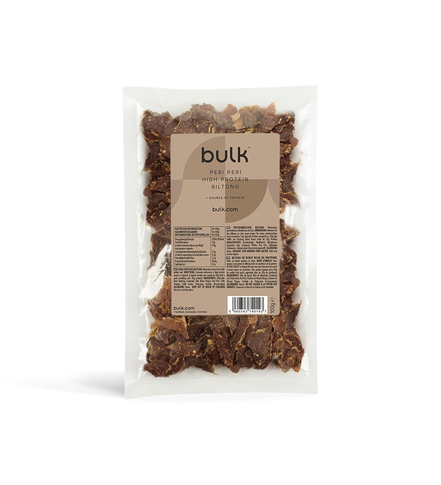 Bulk High Protein Peri Peri Biltong - 100g | Premium International Snack - Buy Online on GoSupps.com