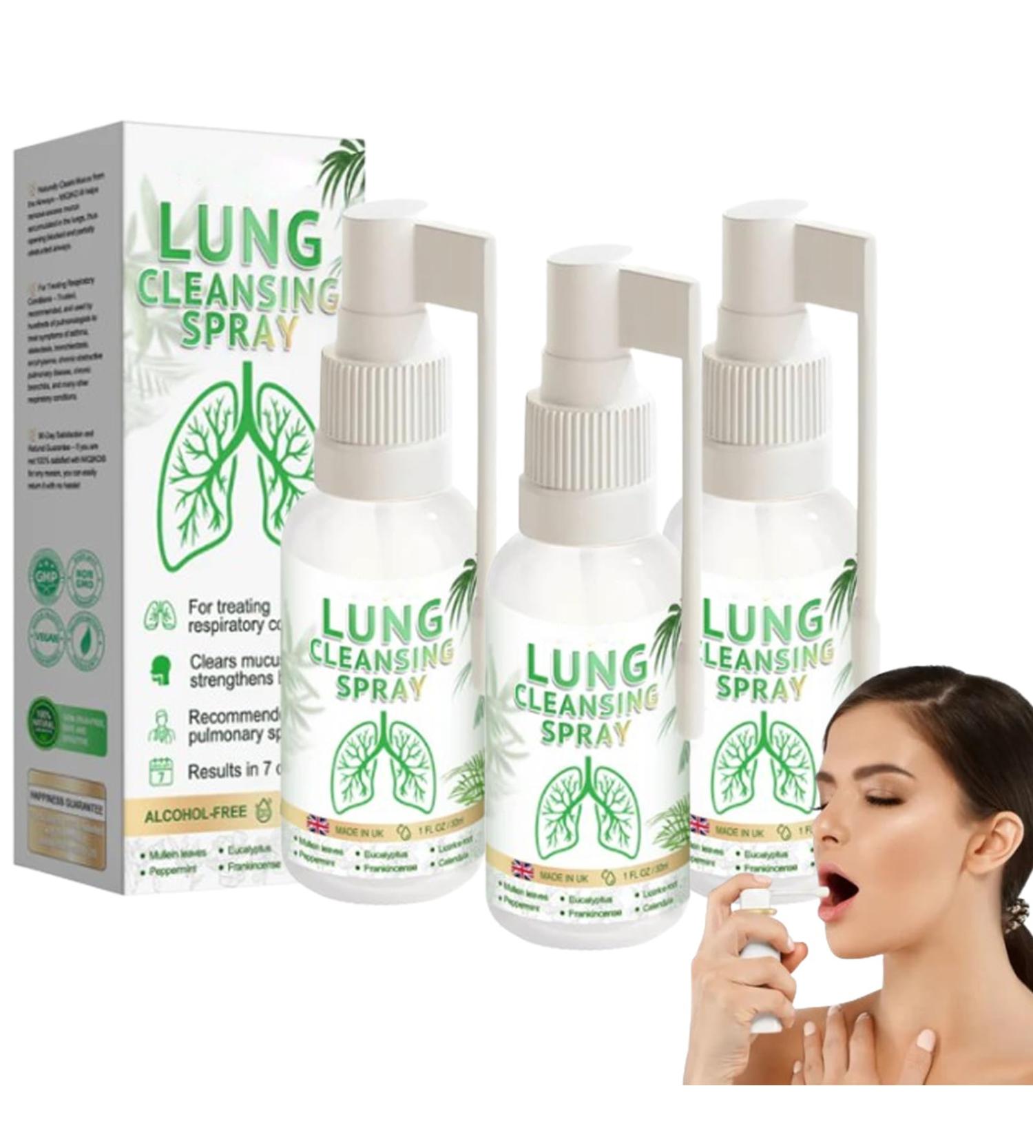 MIQIKO Spray Pulmonaire Nettoyant MIQIKO Spray avanc pour le nettoyage des poumons MIQIK Spray Avanc pour la Purification des Poumons Miqiko Lung Cleansing Spray (3 Pcs) - Buy Online on GoSupps.com