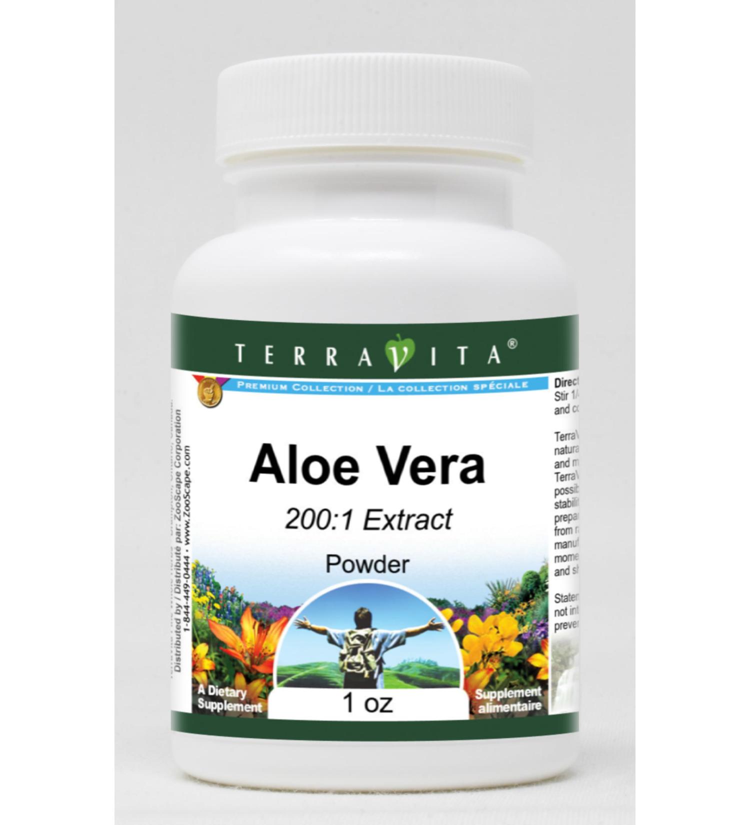 Aloe Vera 200:1 Powder (1 oz ZIN: 518926) - Buy Online on GoSupps.com