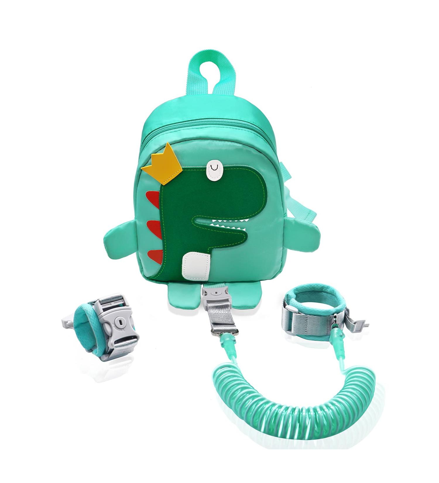 Dinosaur Kids Backpack Leash - Toddler Harness for Boys 1-5 Years Old | Green Dinosaur Child Backpack Leash - Buy Online on GoSupps.com