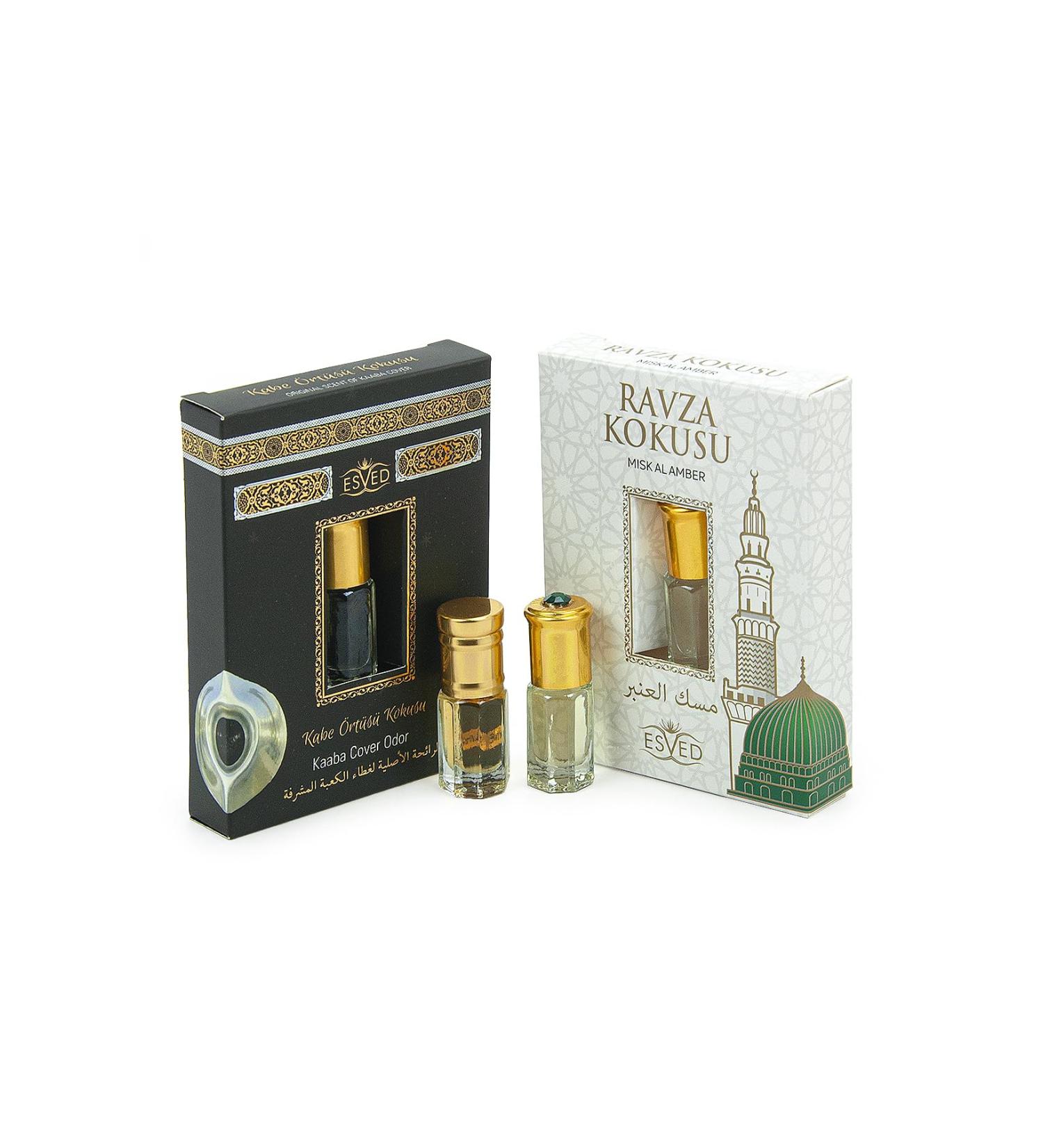 ihvan online Personal Fragrance Prayer Rug Fragrance Islamic Perfume Oil Rollerball for Men & Women Alcohol Free Sacred Scents for Worship Pack of 2-6mL / 0.20 Fl Oz Kaaba Cover Ravza Kaaba Cover - Ravza 0.1 Fl Oz (Pack of 2) - Buy Online on GoSupps.com
