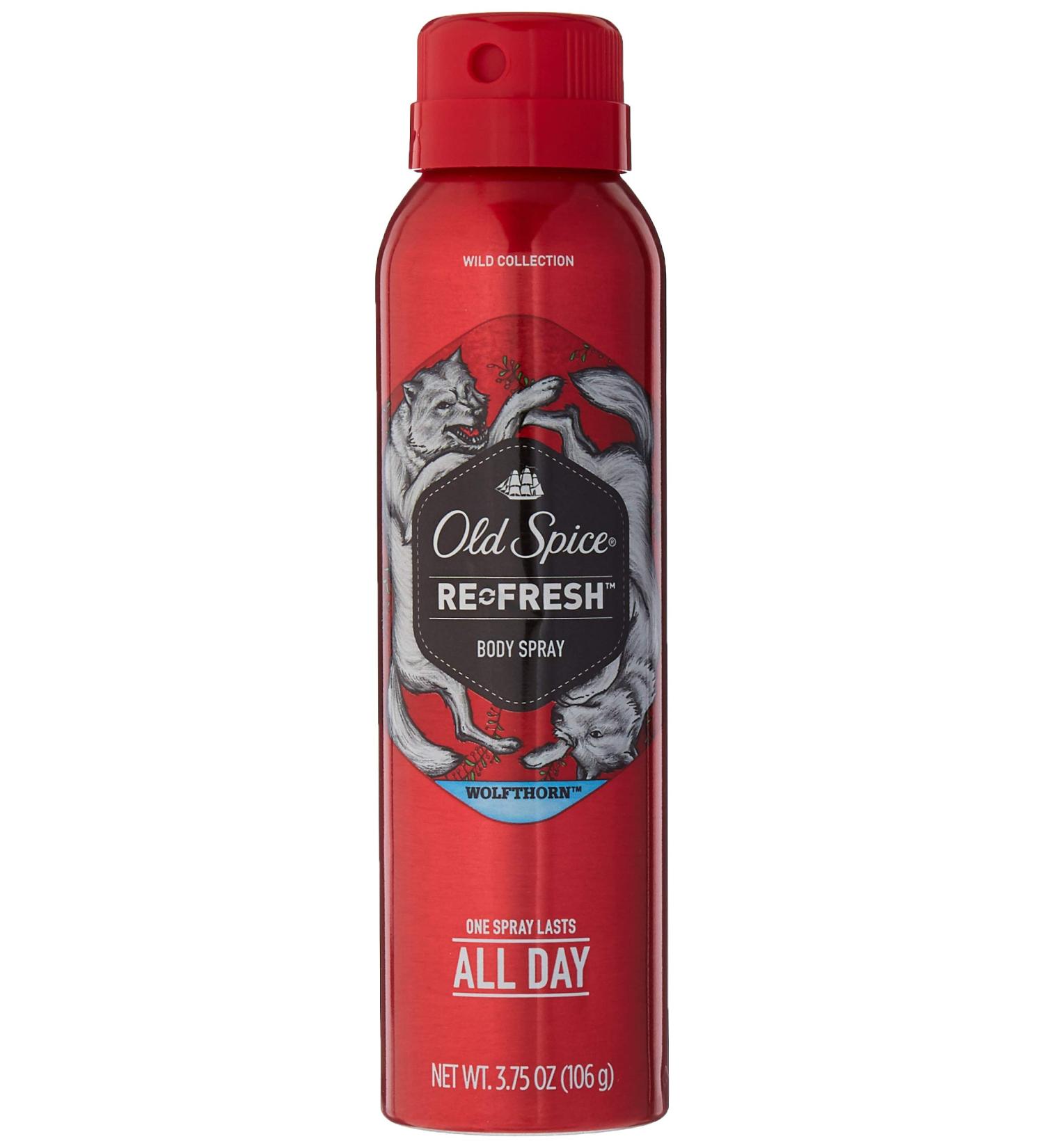 Old Spice Wild Collection Wolfthorn Deodorant Body Spray 3.75 oz (Pack of 2) - Buy Online on GoSupps.com