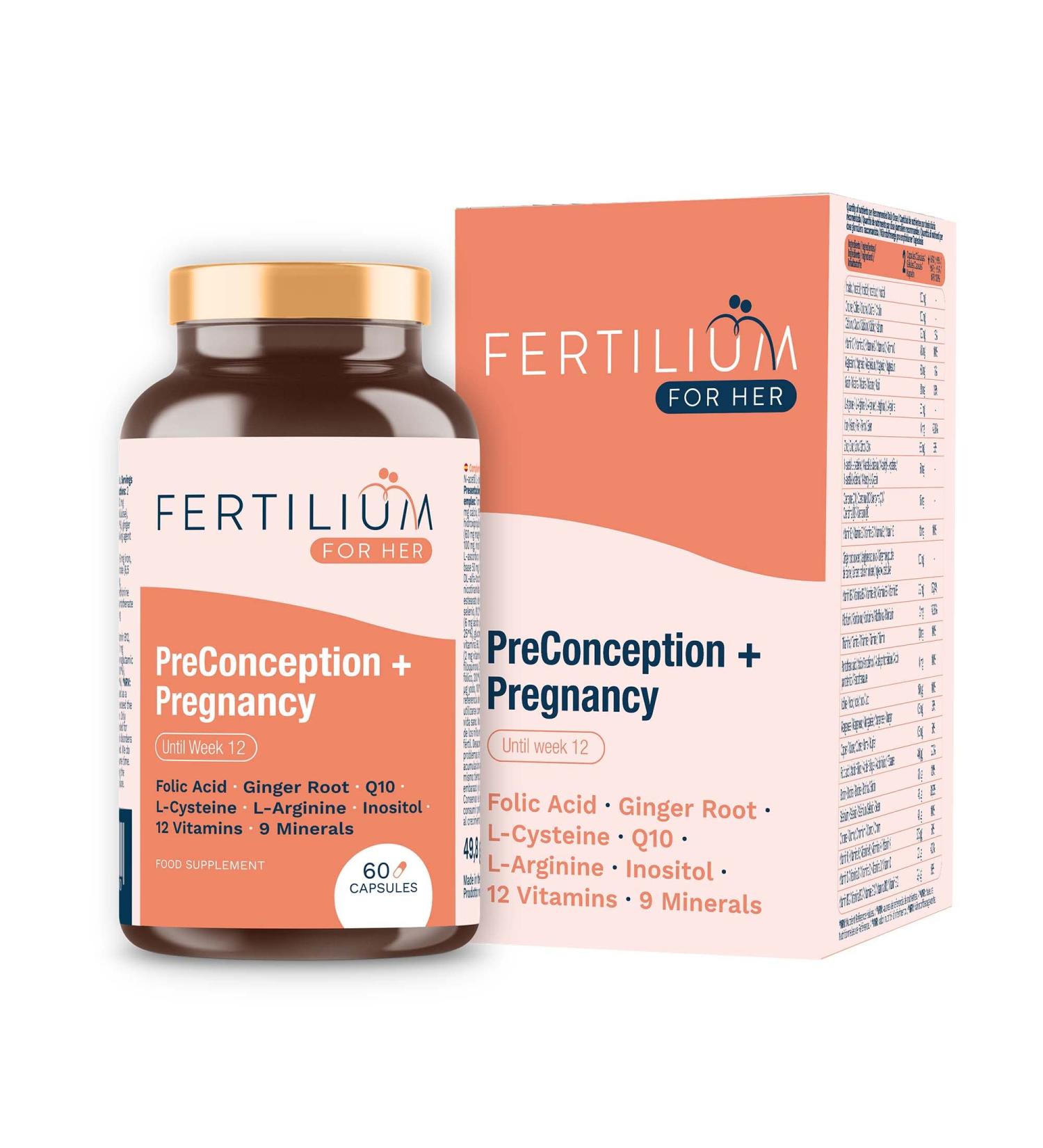 Organic Children's Vitamins for Women | Folic Acid Inositol Q10 B12 & 9 Minerals - 60 Vegetarian Capsules for Fertility & Pregnancy - Buy Online on GoSupps.com