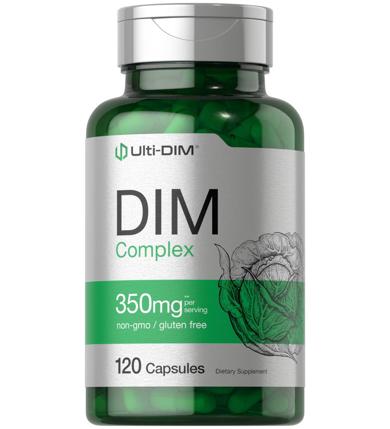 Horb ach DIM Supplement | 350mg Complex | for Women & Men | 120 Capsules | Diindolylmethane | with Broccoli & Kale | Non-GMO Gluten Free - Buy Online on GoSupps.com