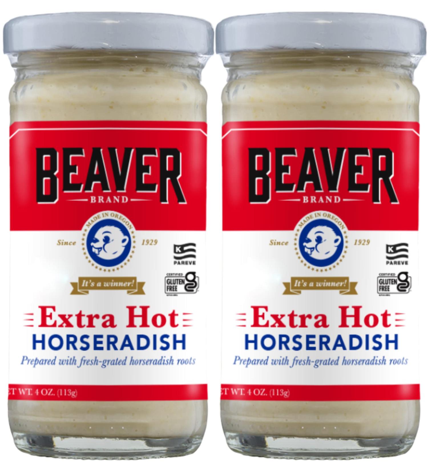 Beaver Horseradish Extra Hot 4oz - Pack of 2 | Premium Quality - Buy Online on GoSupps.com