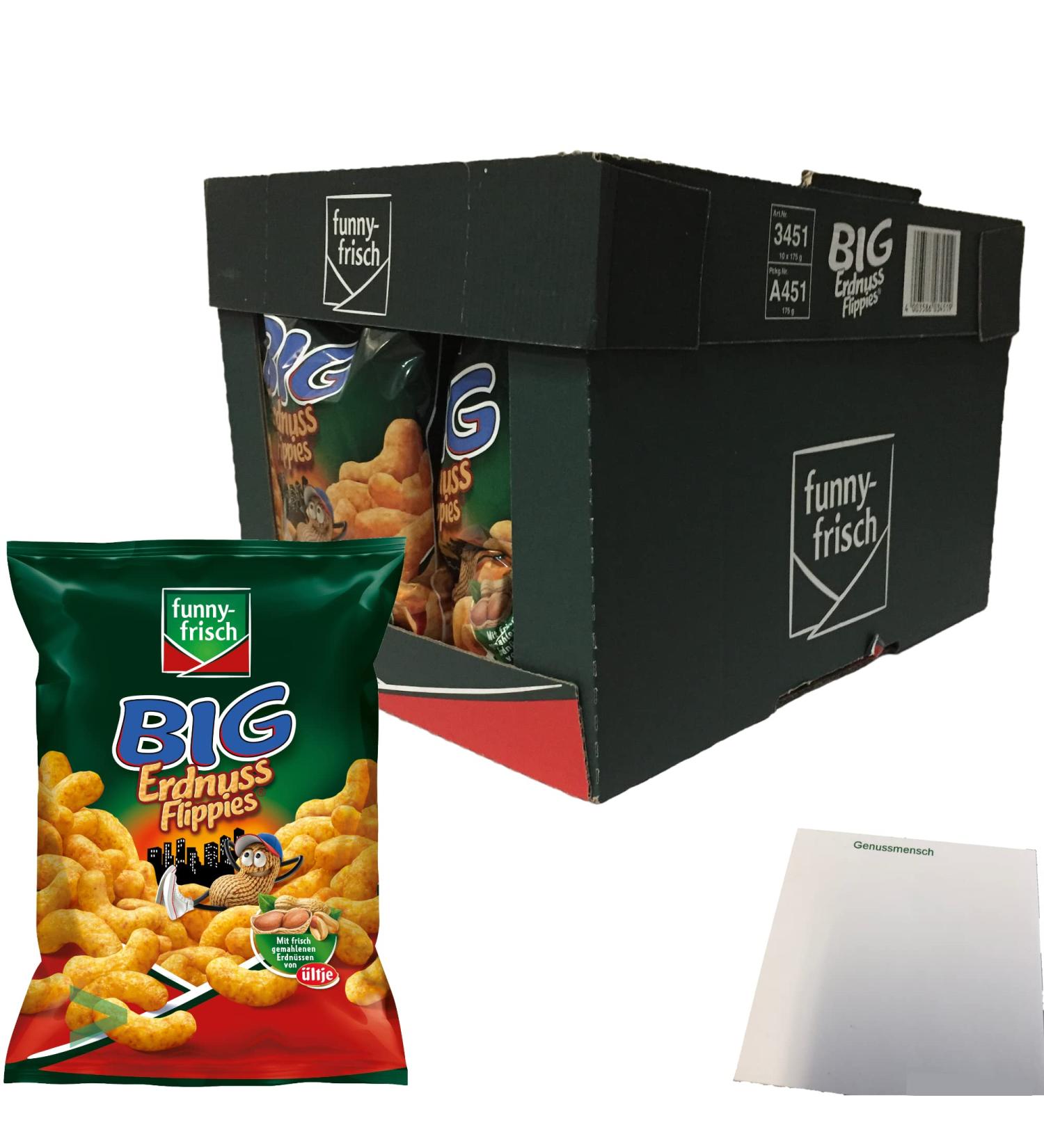 Funny Fresh Big Peanut Flippies Snacks - 10 Pack (10x175g) | International Shipping Available - Buy Online on GoSupps.com