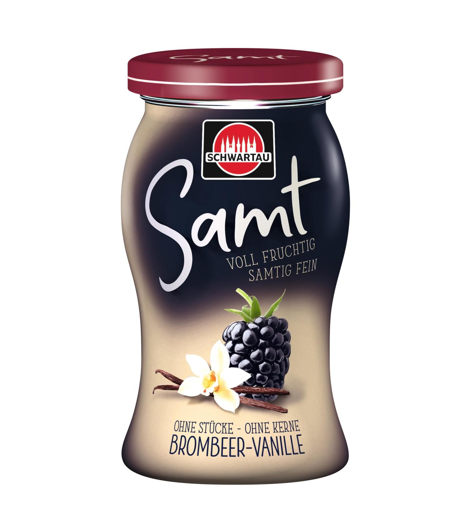 Schwartau Samt Blackberry Vanilla Fruit Spread - 270g | Seedless & Smooth | Shop Internationally - Buy Online on GoSupps.com