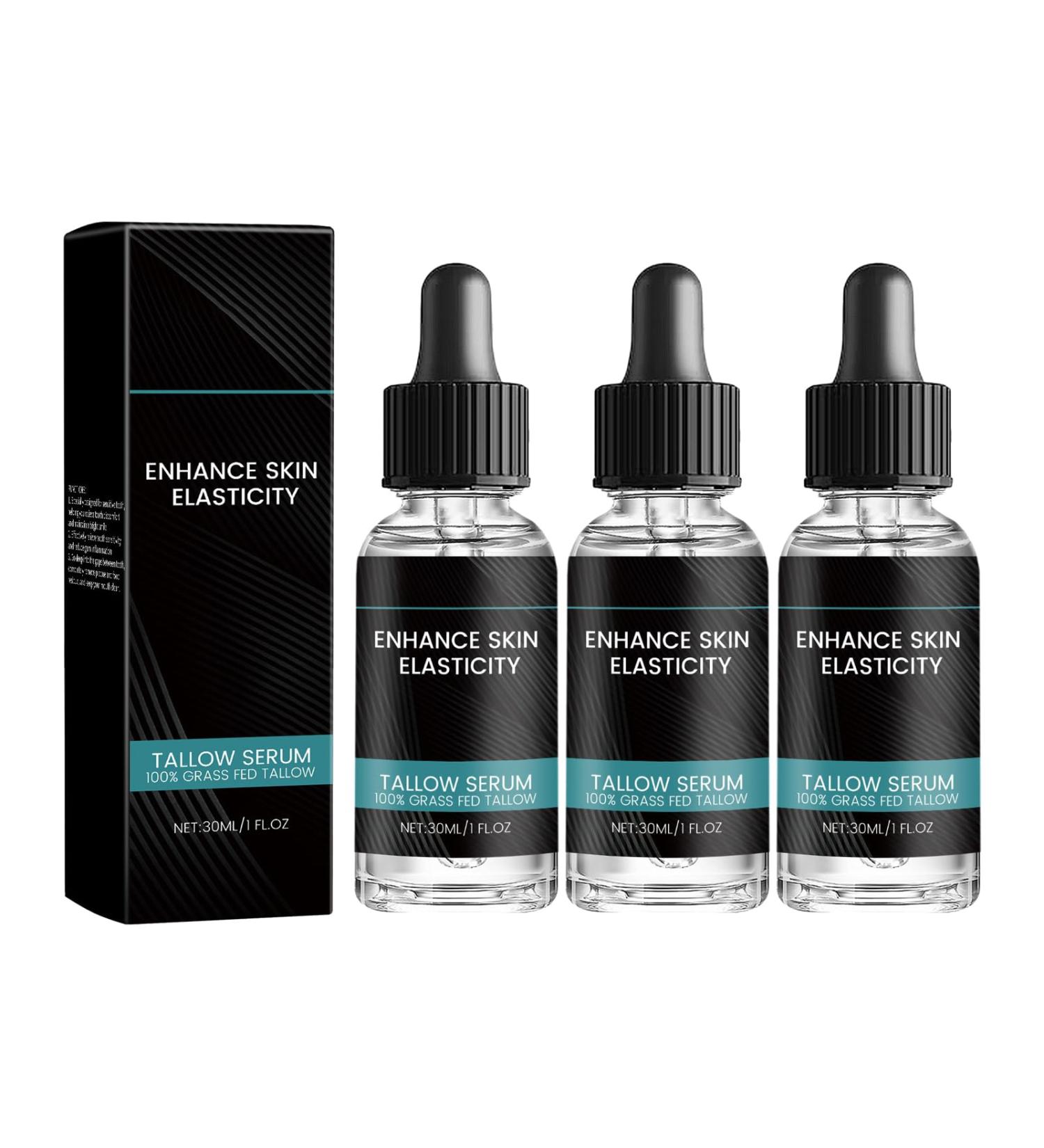  Yoelau Men's face serum with pasture-raised beef sebum | Anti-aging face cream with vitamin C and hyaluronic acid | Firming anti-wrinkle brightening and moisturizing cream (3) - Buy Online on GoSupps.com