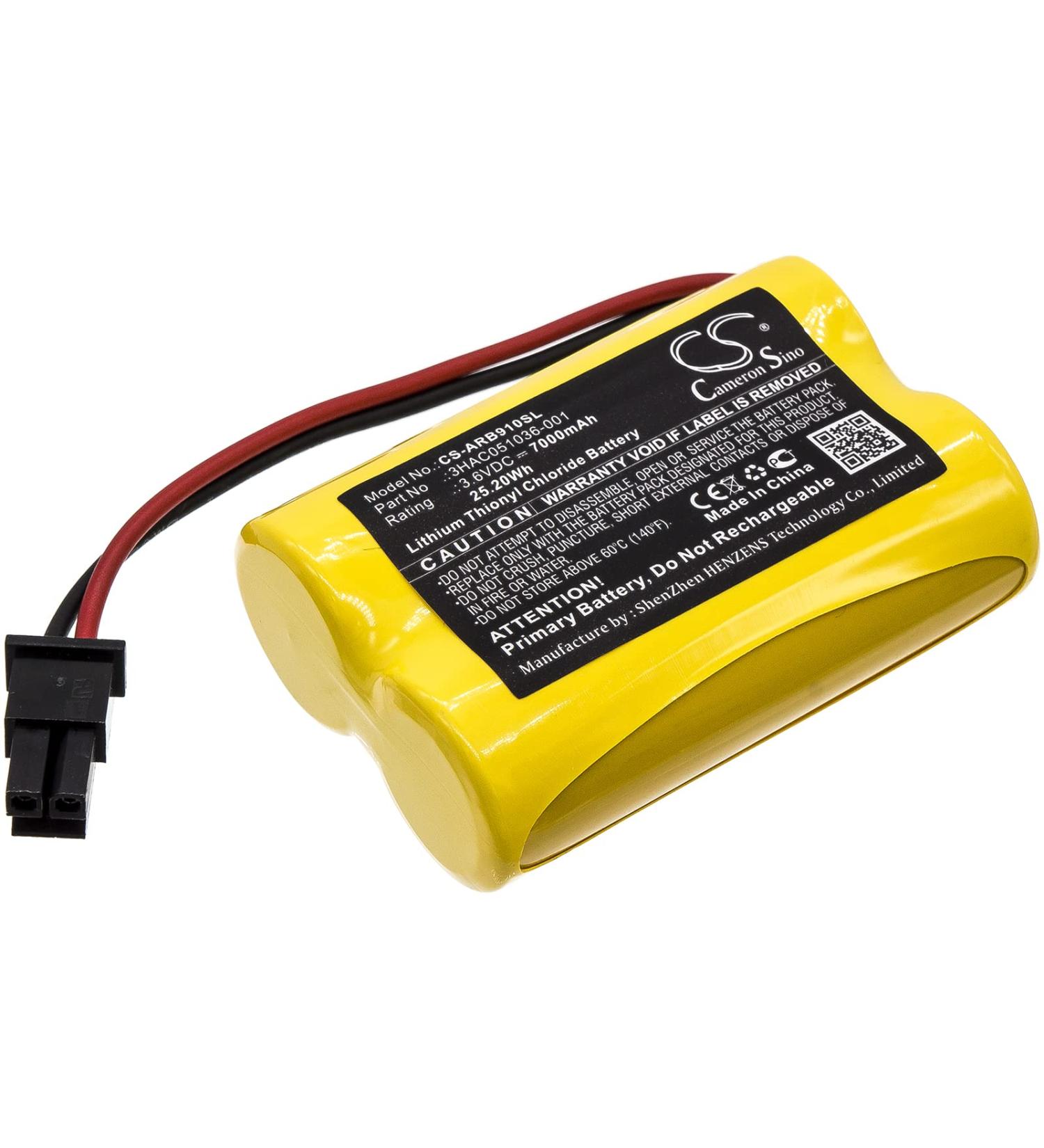 Battery Replacement for ABB 1s2 PLS17500 IRB 910SC & IRB 1200 - 3HAC051036-001 REV02 | International Shipping Available - Buy Online on GoSupps.com