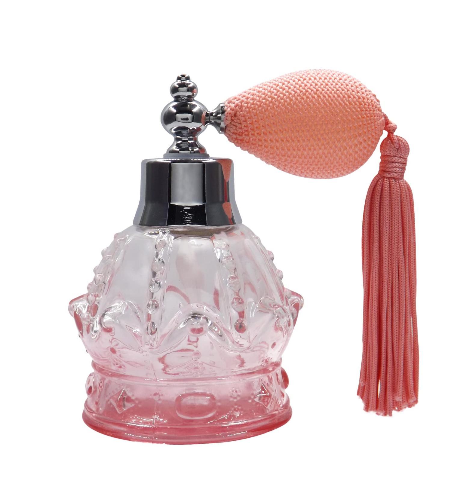 100ml Vintage Glass Refillable Perfume Spray Bottle - Perfect Atomizer Diffuser for Xmas Gifts - Buy Online on GoSupps.com