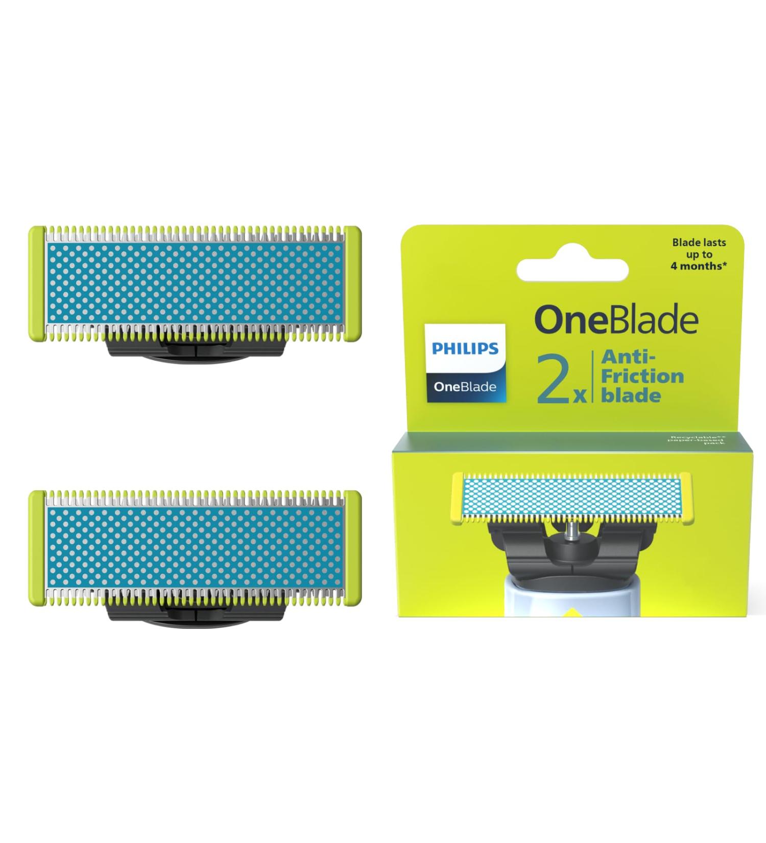 Philips Consumer Philips OneBlade First Shave blades suitable for all OneBlade and OneBlade Pro models for very sensitive facial skin 2 pieces model QP22550 - Buy Online on GoSupps.com