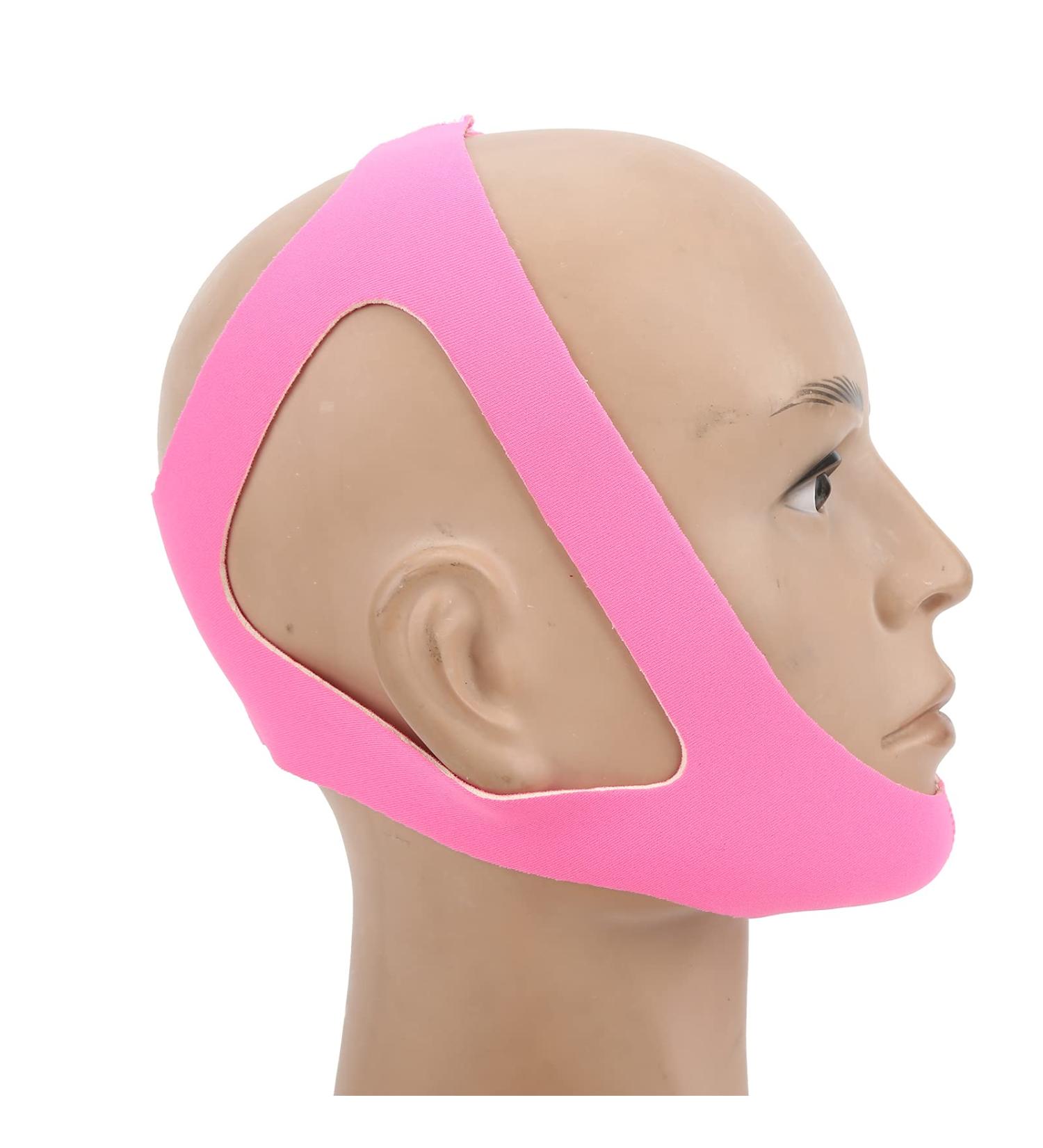 Adjustable CPAP Chin Strap for Snoring Relief - Anti Snoring Solution for Men and Women - Pink Chin Straps for Better Nose Breathing - Buy Online on GoSupps.com