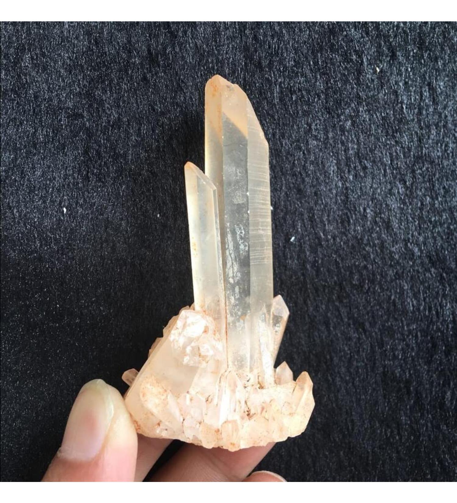Gems for Decoration 70-80g Clear Natural Beautiful White Quartz Crystal Cluster Specimen Aura Crystal - Buy Online on GoSupps.com