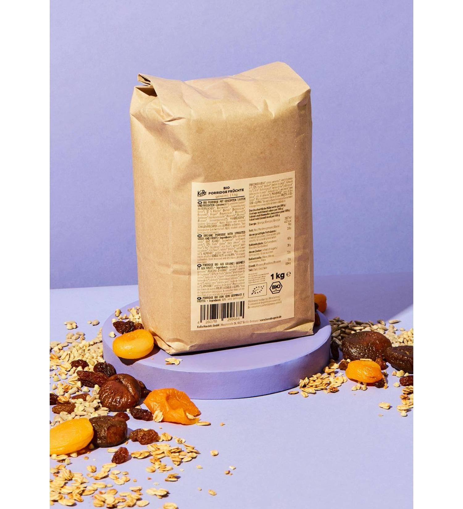  KoRo KoRo - Organic sprouted fruit porridge 1 kg - Buy Online on GoSupps.com