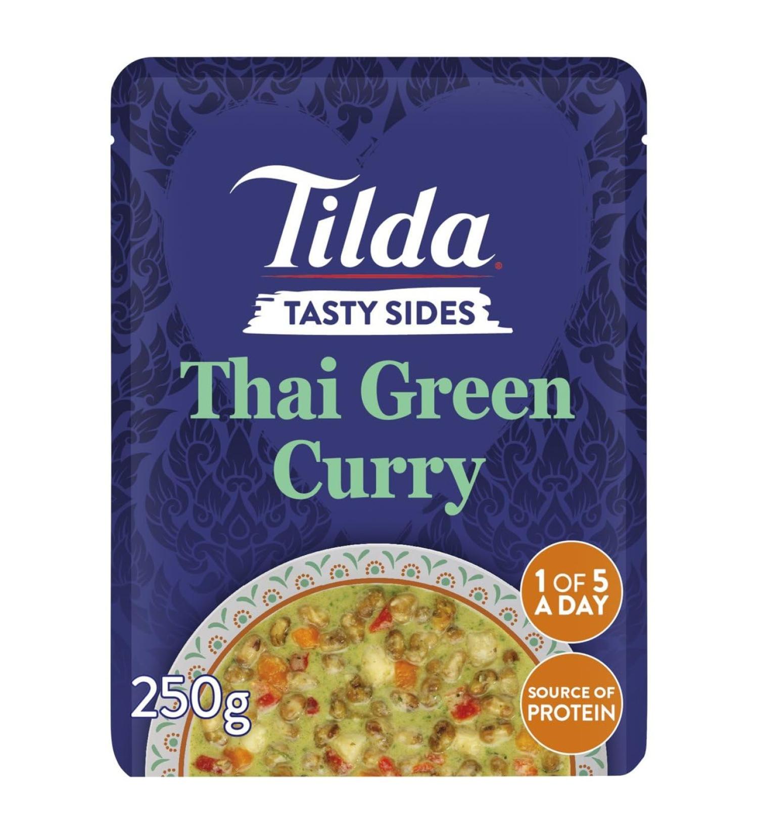 Tilda Tasty Sides Thai Green Curry Pulses and Vegetables 250g - Buy Online on GoSupps.com