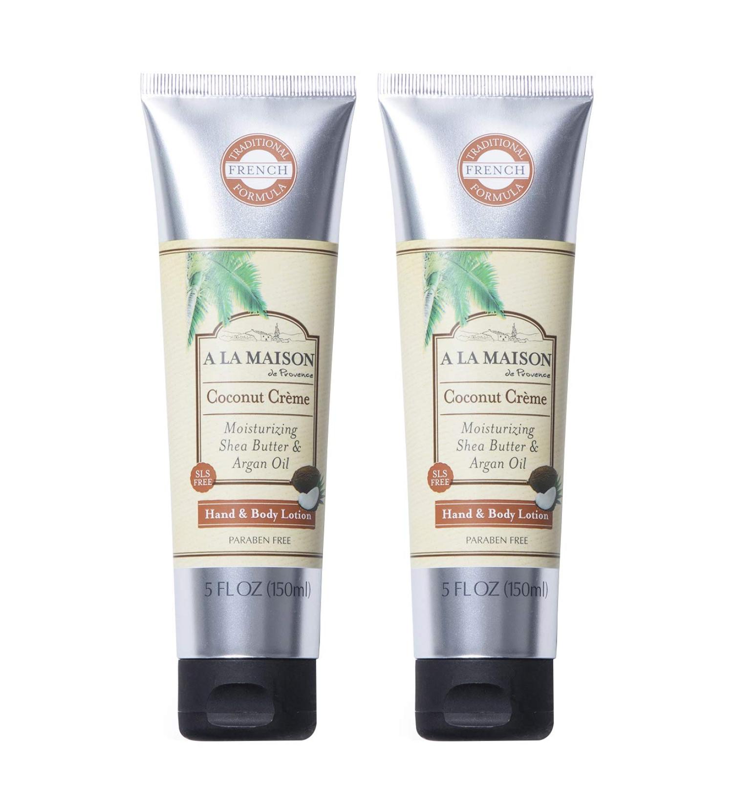 A LA MAISON Coconut Creme Lotion for Dry Skin - Natural Hand and Body Lotion, 5 oz (Pack of 2) - Buy Online on GoSupps.com