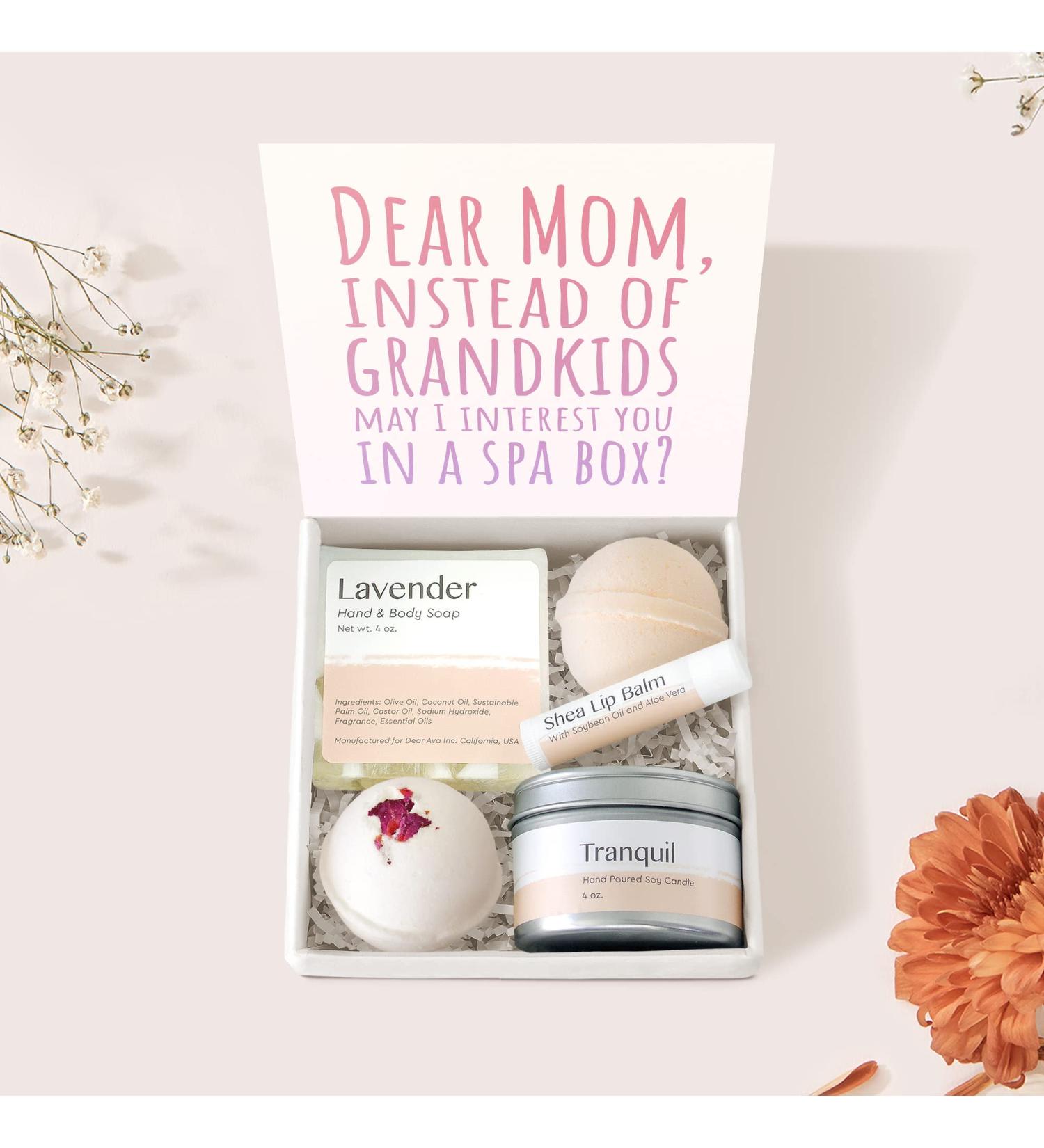 Dear Ava Spa Gifts for Women | Organic Luxury Anti-Stress Bath & Body Kit | Perfect Gift for Mom with Heartfelt Card - Buy Online on GoSupps.com
