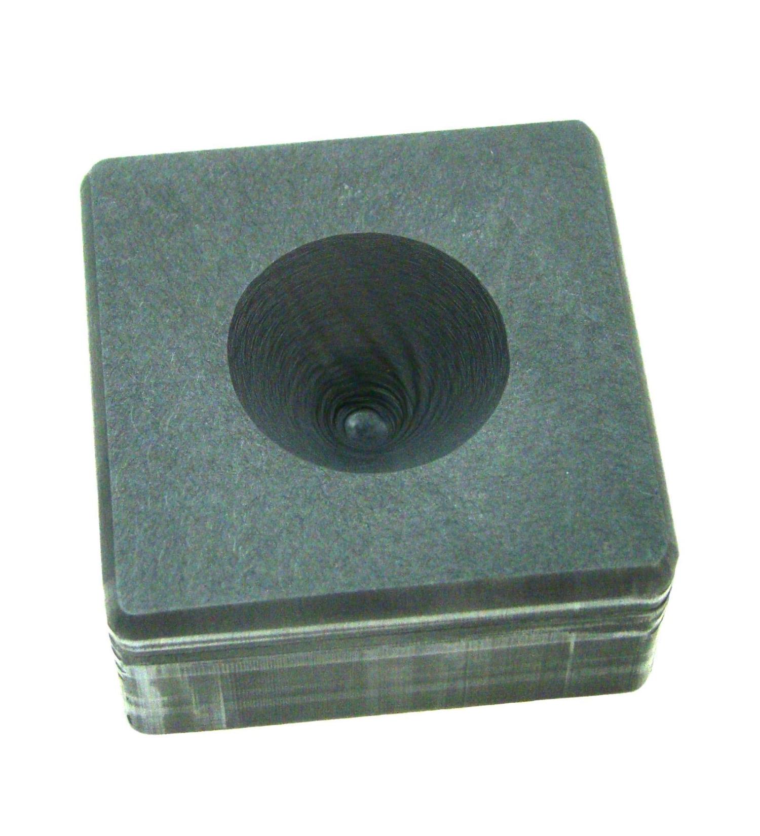 3oz High Density Graphite Mini Conical Mold for Gold, Silver, and Black Sand Casting - Buy Online on GoSupps.com