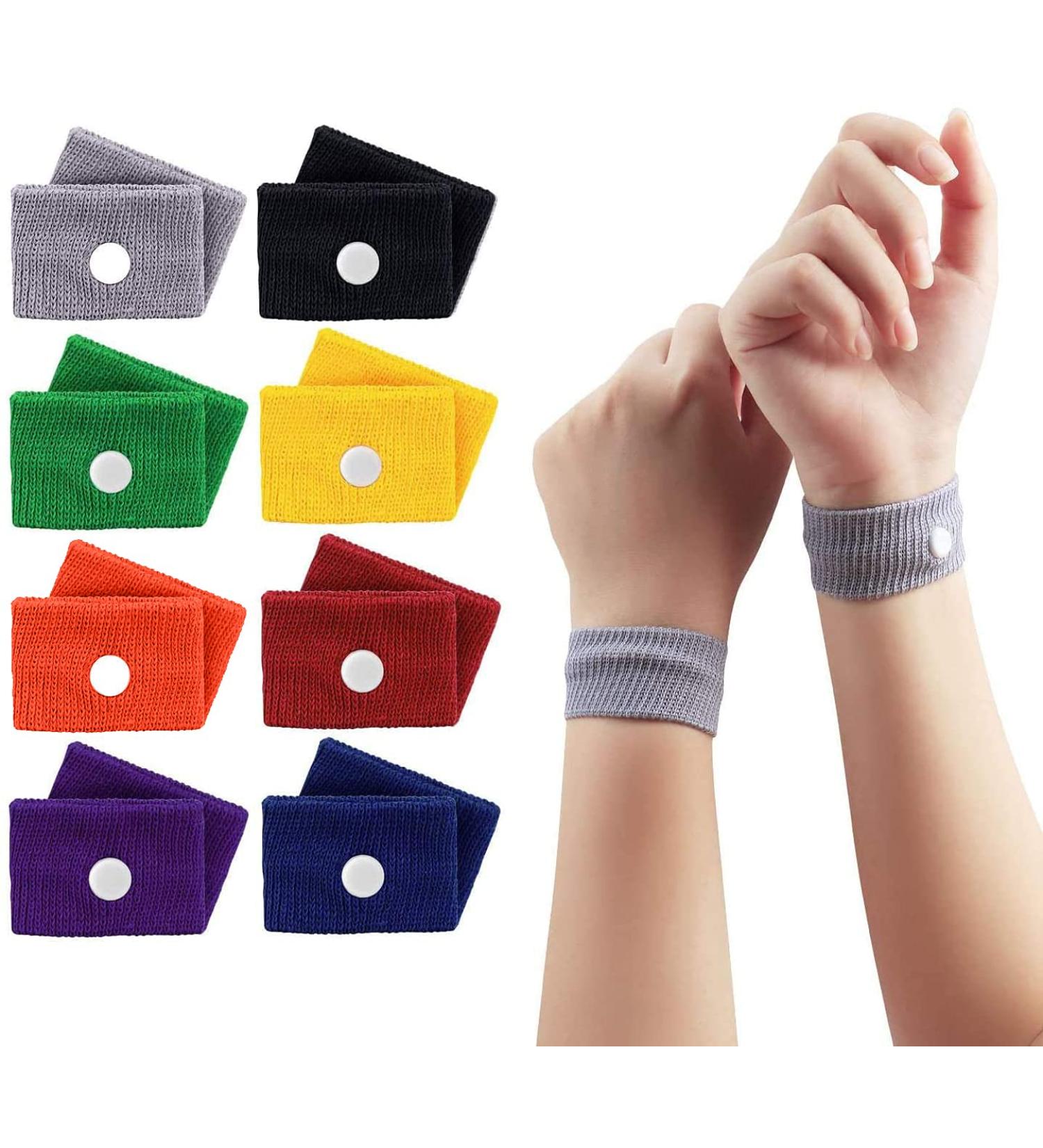 ETRONG 8 Pairs Travel Sickness Bands for Adult & Children - Natural Acupressure Anti Nausea Wristbands Bracelet - Pregnancy/Sea/Car/Flying - 16 Count - Buy Online on GoSupps.com