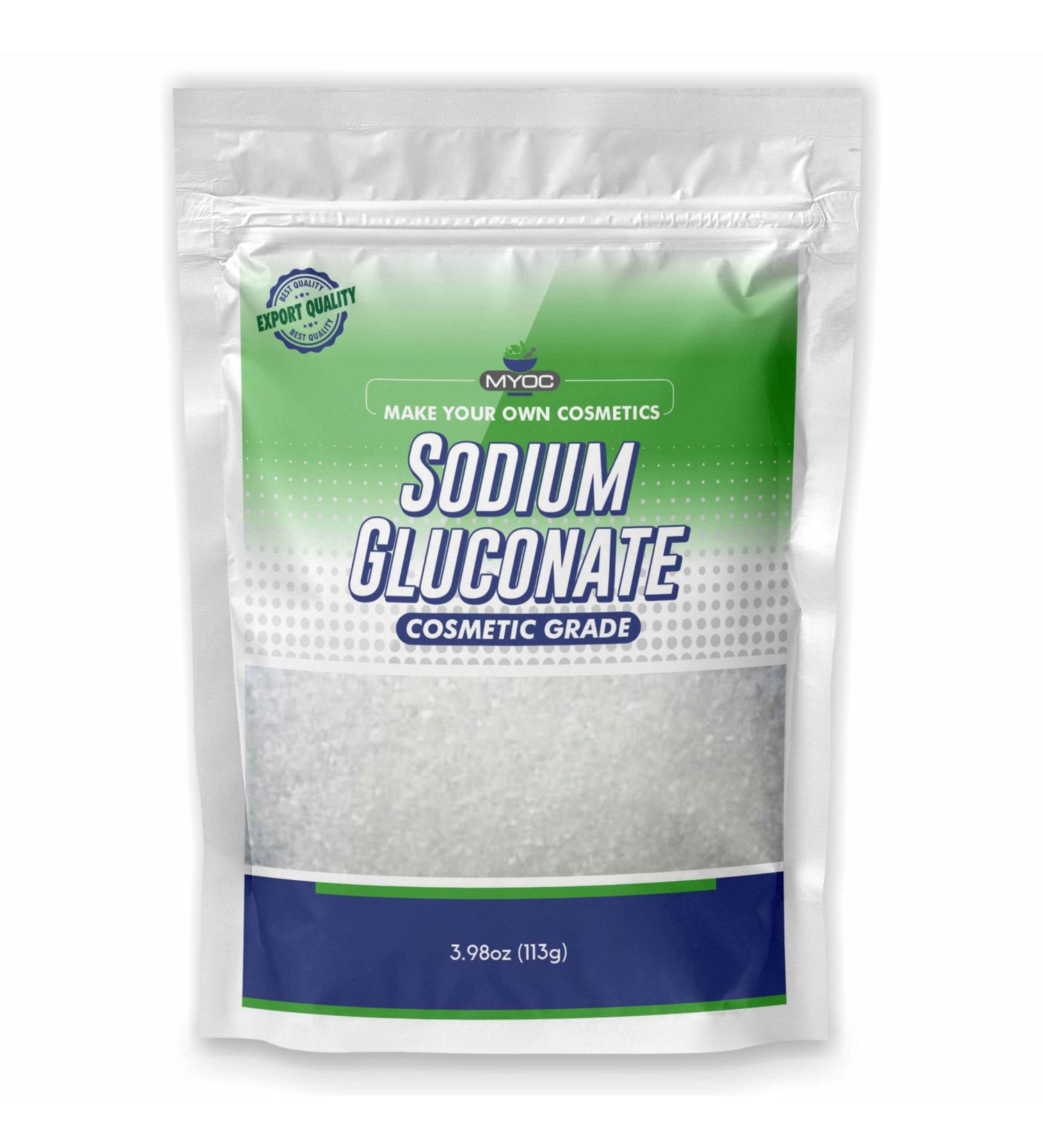 Sodium Gluconate Powder 113g Pure Cosmetic Grade for Skin & Soap Making Bulk Sodium Gluconate for International Shipping - Buy Online on GoSupps.com