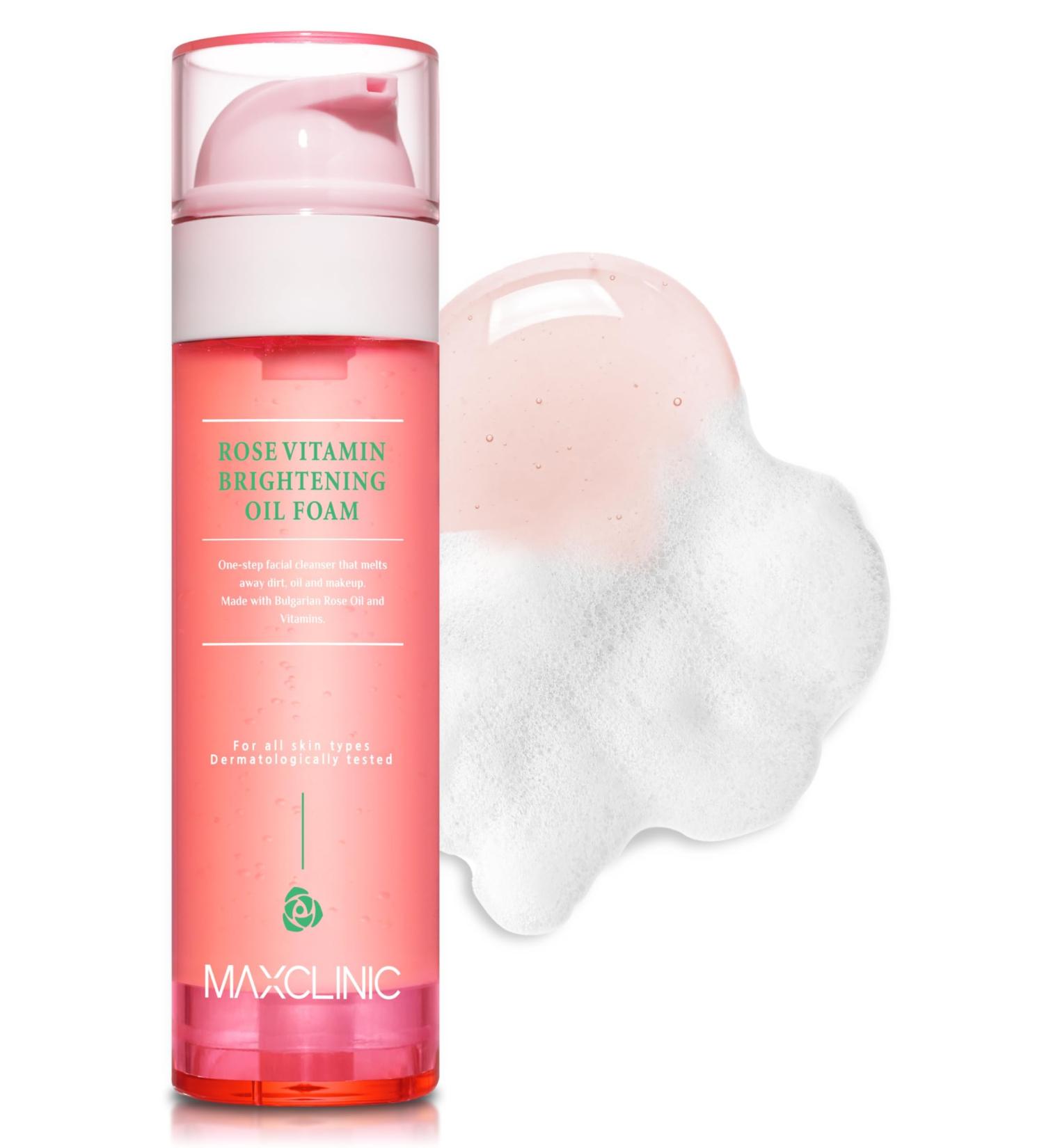 Buy K-Beauty Rose Vitamin Oil to Foam - Hydrating Face Wash for Dry Sensitive Skin - Korean Rose Oil Cleanser 3.88 oz - Buy Online on GoSupps.com