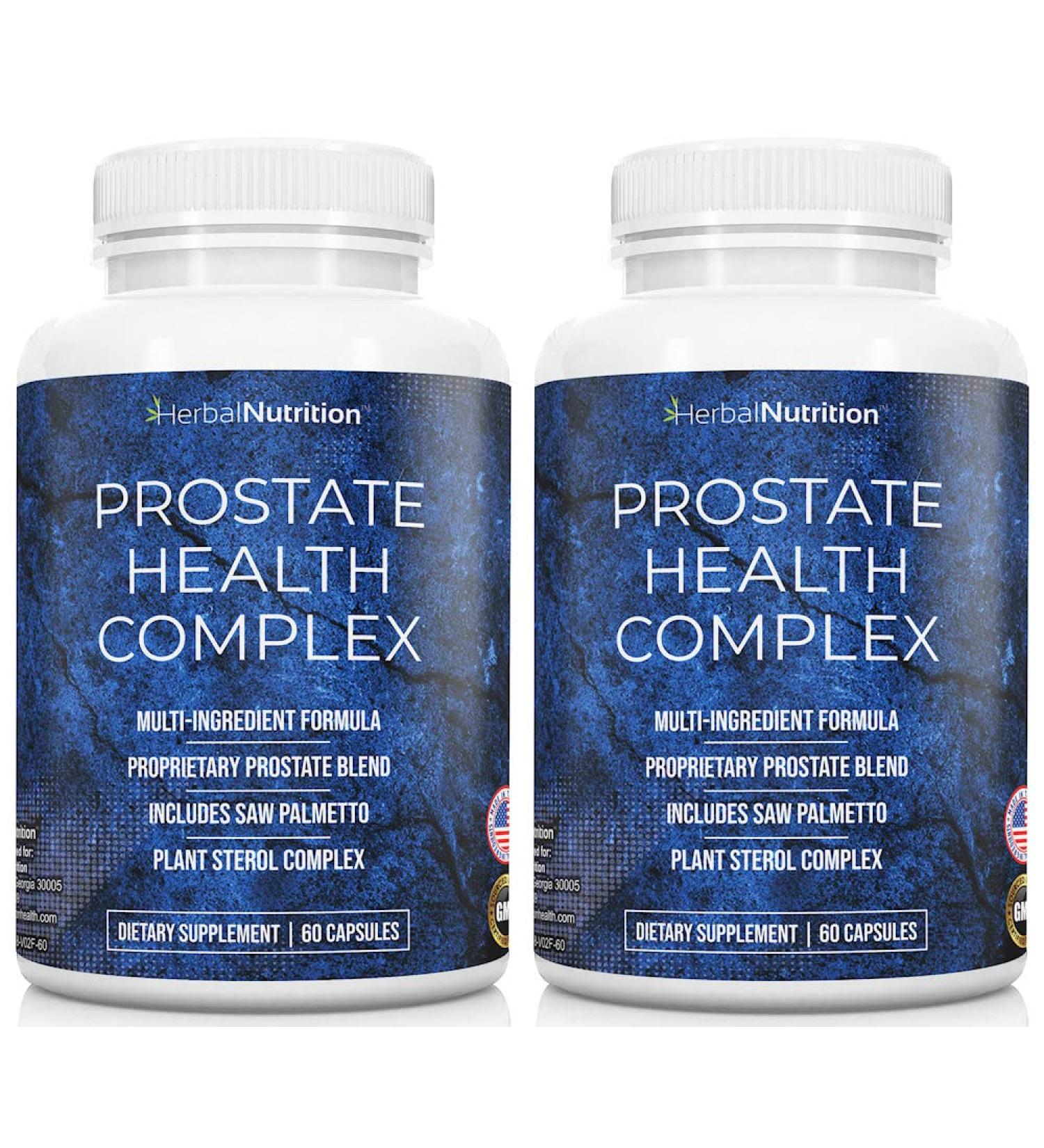Prostate Health Supplement for Men A Complex with Saw Palmetto Multi-Ingredient Formula, 30 Synergistic Vitamins & Herbs to Support Prostate and Urinary Tract Health, Two Bottle Pack 40 Day Supply! - Buy Online on GoSupps.com