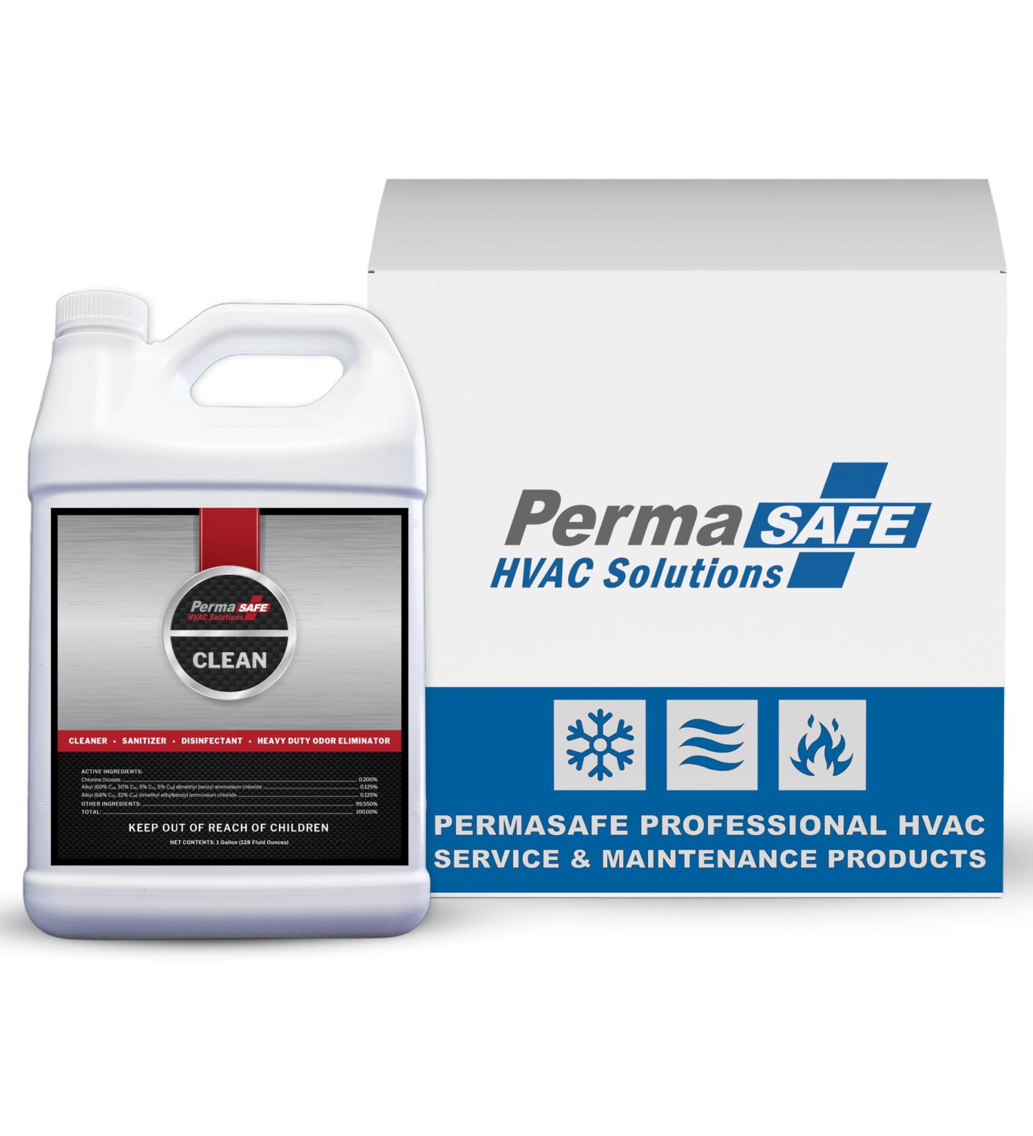 PermaSafe HVAC Cleaner - Germicidal Evaporator Coil & Component Cleaner | Cleans Disinfects & Deodorizes Efficiently - Buy Online on GoSupps.com