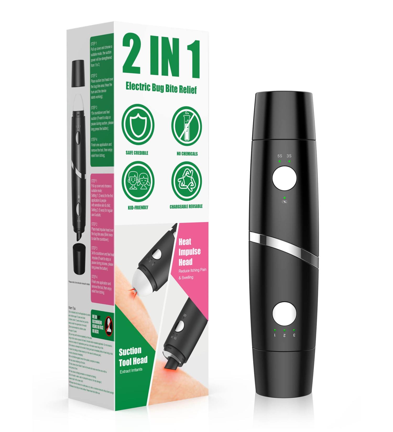 ANTI-BRUMM 2-in-1 Bug Bite Relief Device - Fast Itch Relief for Humans, Chemical-Free - Buy Online on GoSupps.com