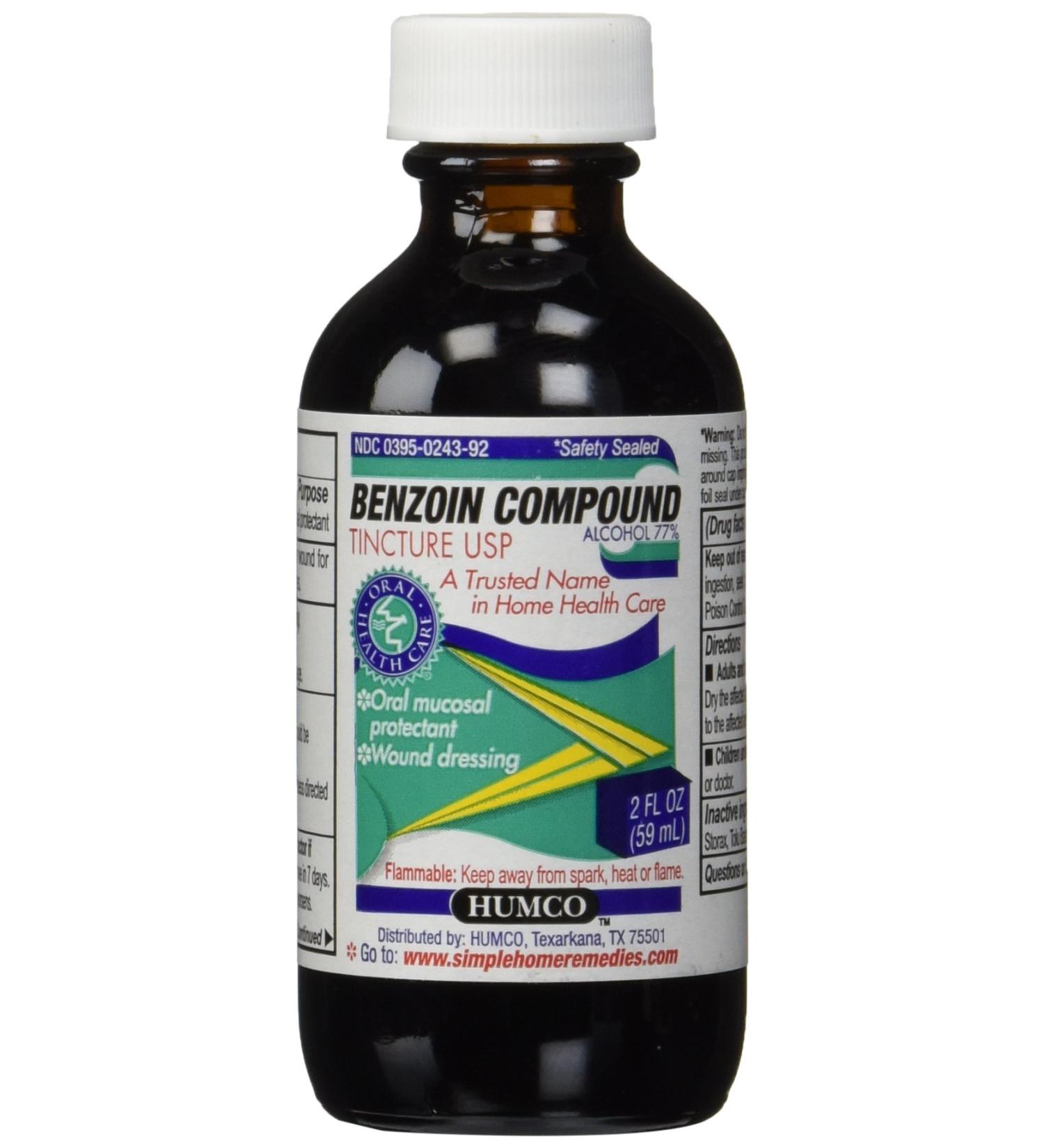 Humco Benzoin Compound Tincture 2oz - Top Quality Solution - Buy Online on GoSupps.com