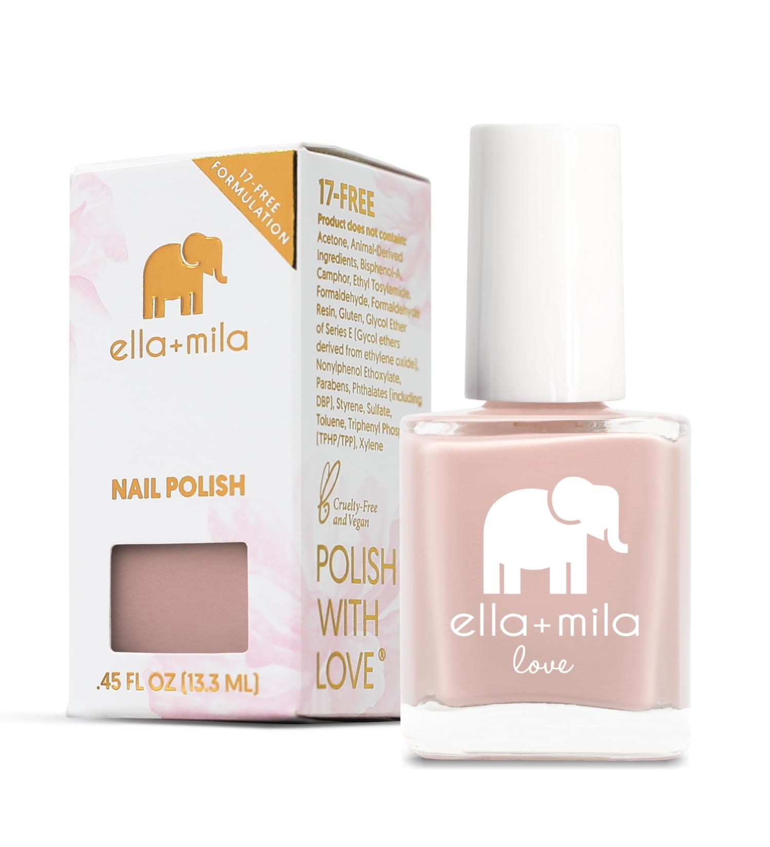 ella+mila Quick Dry Nail Polish - Long-Lasting & Chip Resistant | Pour the Bubbly - Love Collection (0.45 fl oz) | International Shipping Available - Buy Online on GoSupps.com