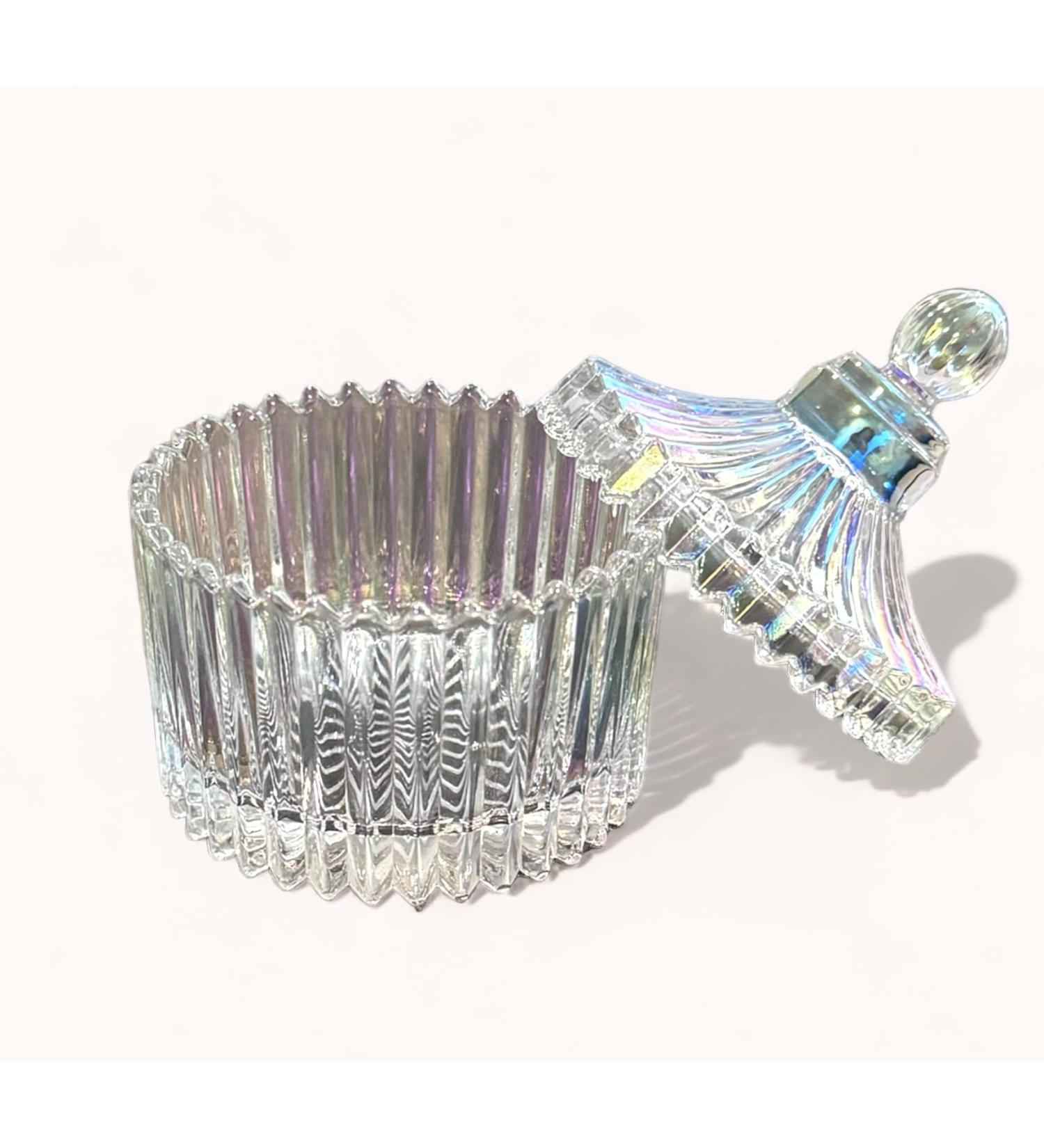 Elegant Crystal Iridescent AB Jar - Acrylic Dappen Dish for Nails - Manicure Jar - Buy Online on GoSupps.com