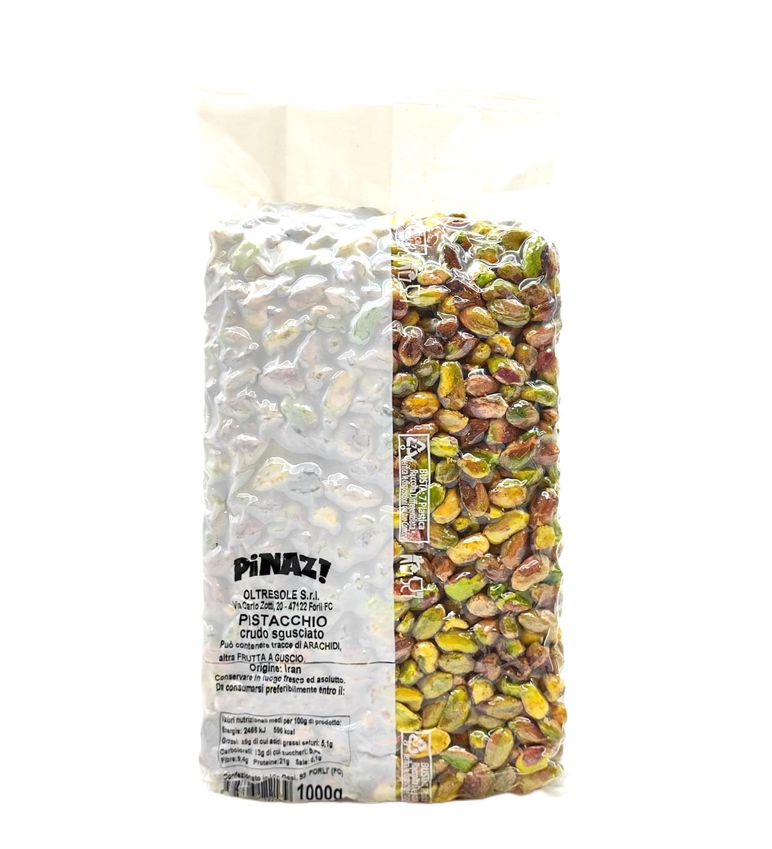 Oltresole Raw peeled pistachios 1 kg Healthy and unsalted snack rich in protein and healthy fats Selected dried fruits un - Buy Online on GoSupps.com