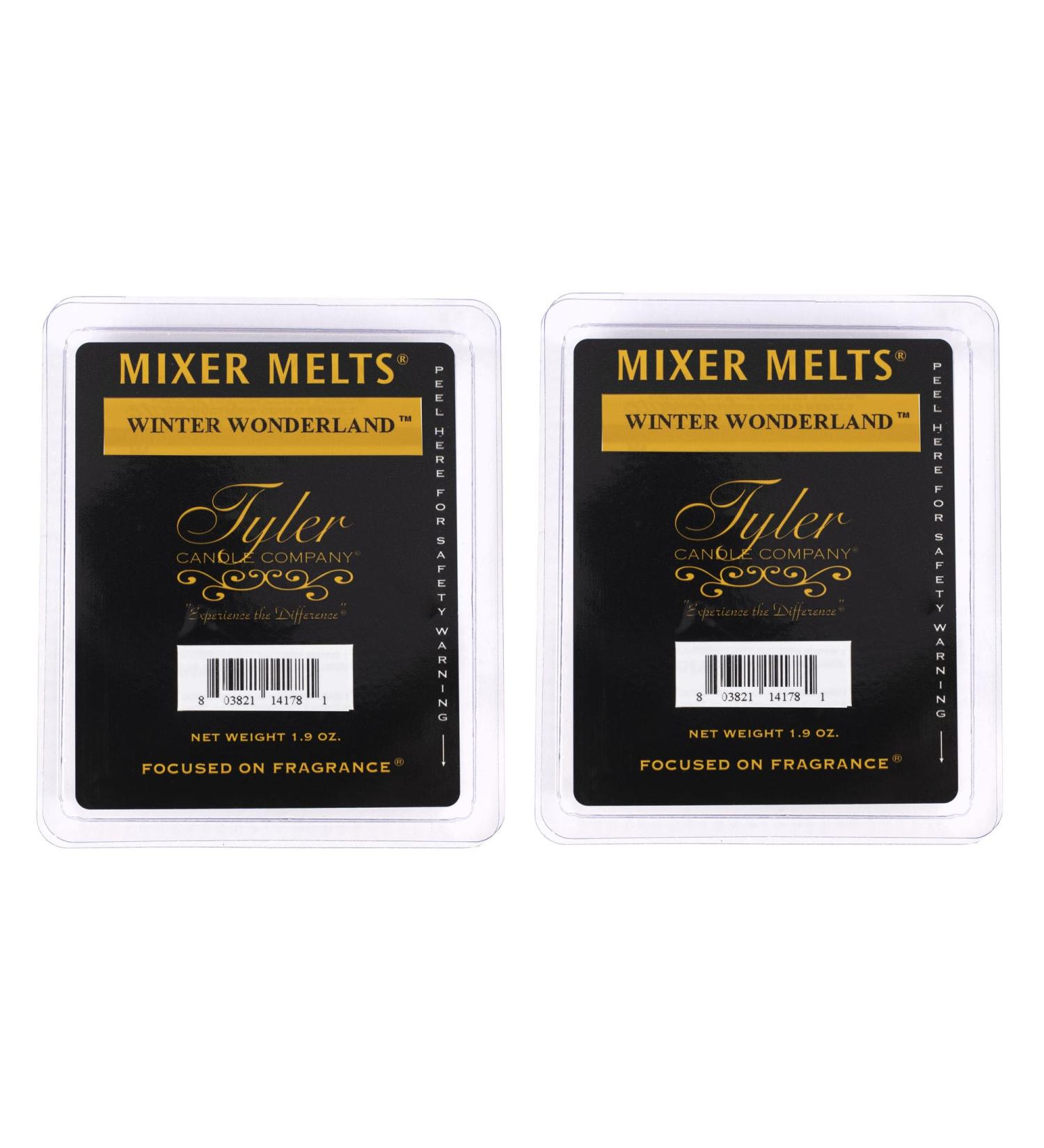 Tyler Candle Company Winter Wonderland 1.9 Ounce Scented Mixer Wax Melt Cubes for Tart Burner Pack of 2