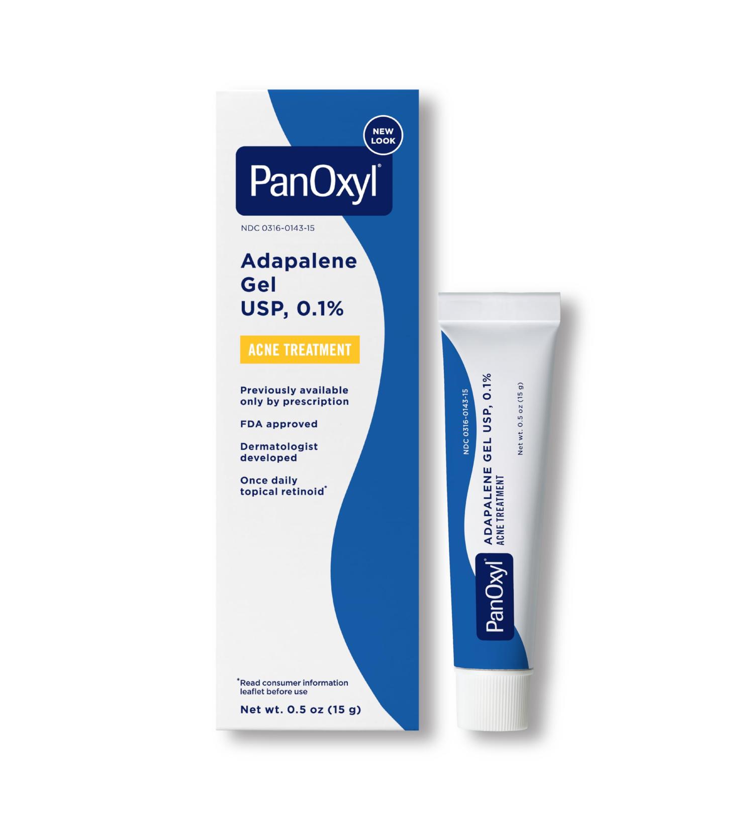 Buy PanOxyl Adapalene 0.1% Leave-On Gel - 30 Day Retinoid Acne Treatment for Acne Prone Skin - Oil Free & Fragrance Free (0.5 oz) | International Shipping - Buy Online on GoSupps.com
