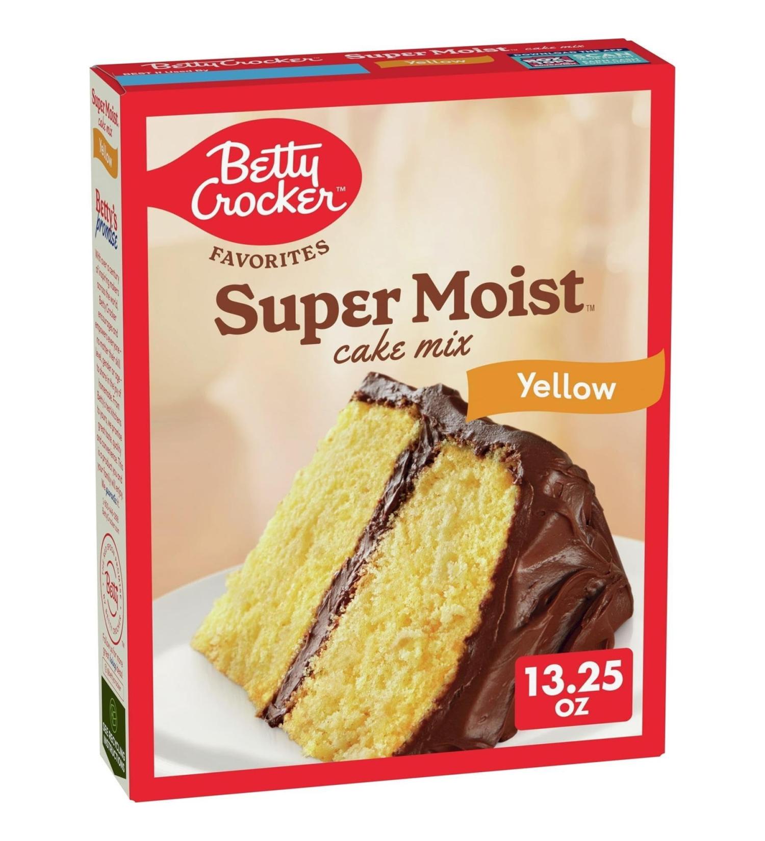 Betty Crocker Super Moist Yellow Cake Mix 376g (13.25oz) - Buy Online on GoSupps.com